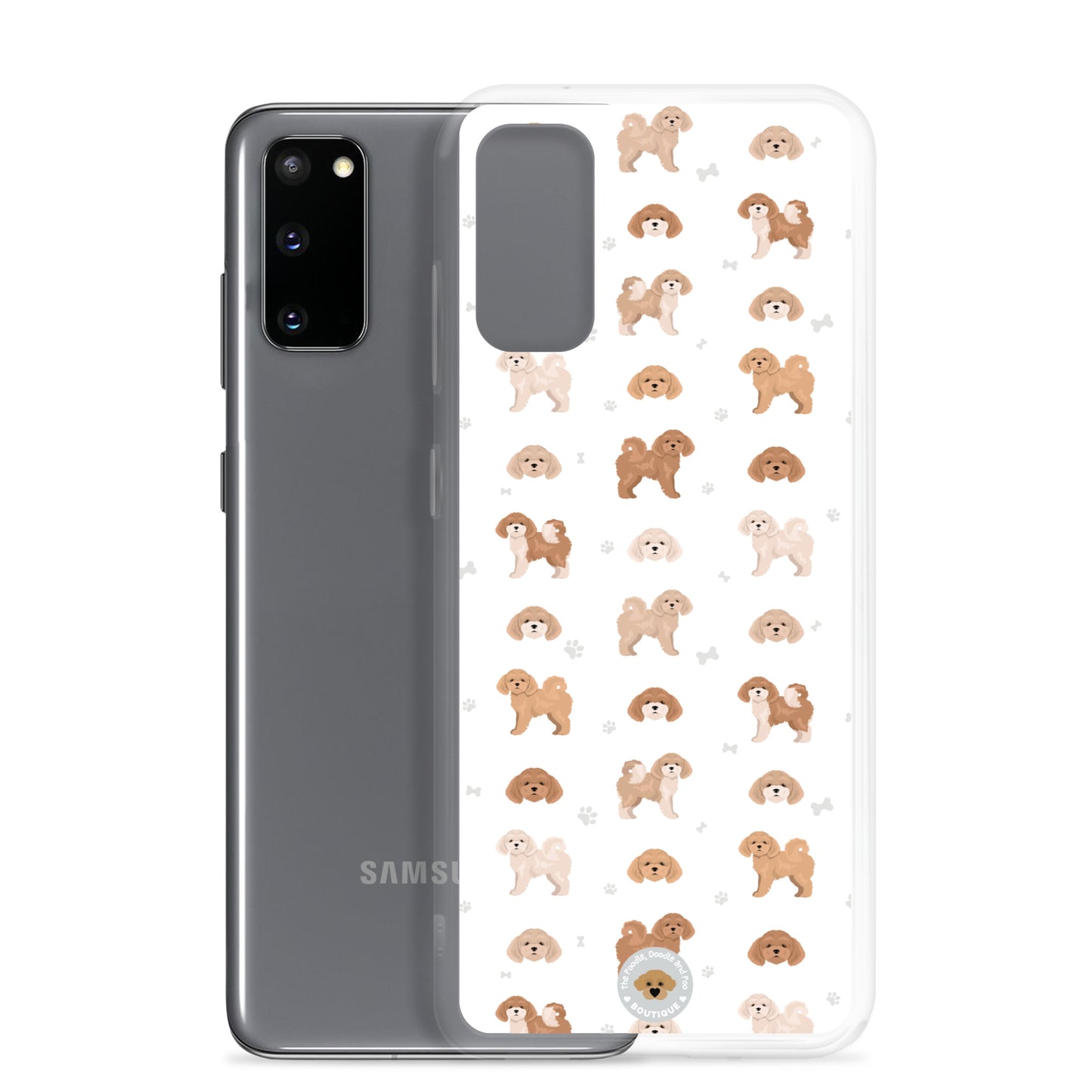 Poochon Clear Case for Samsung® - white