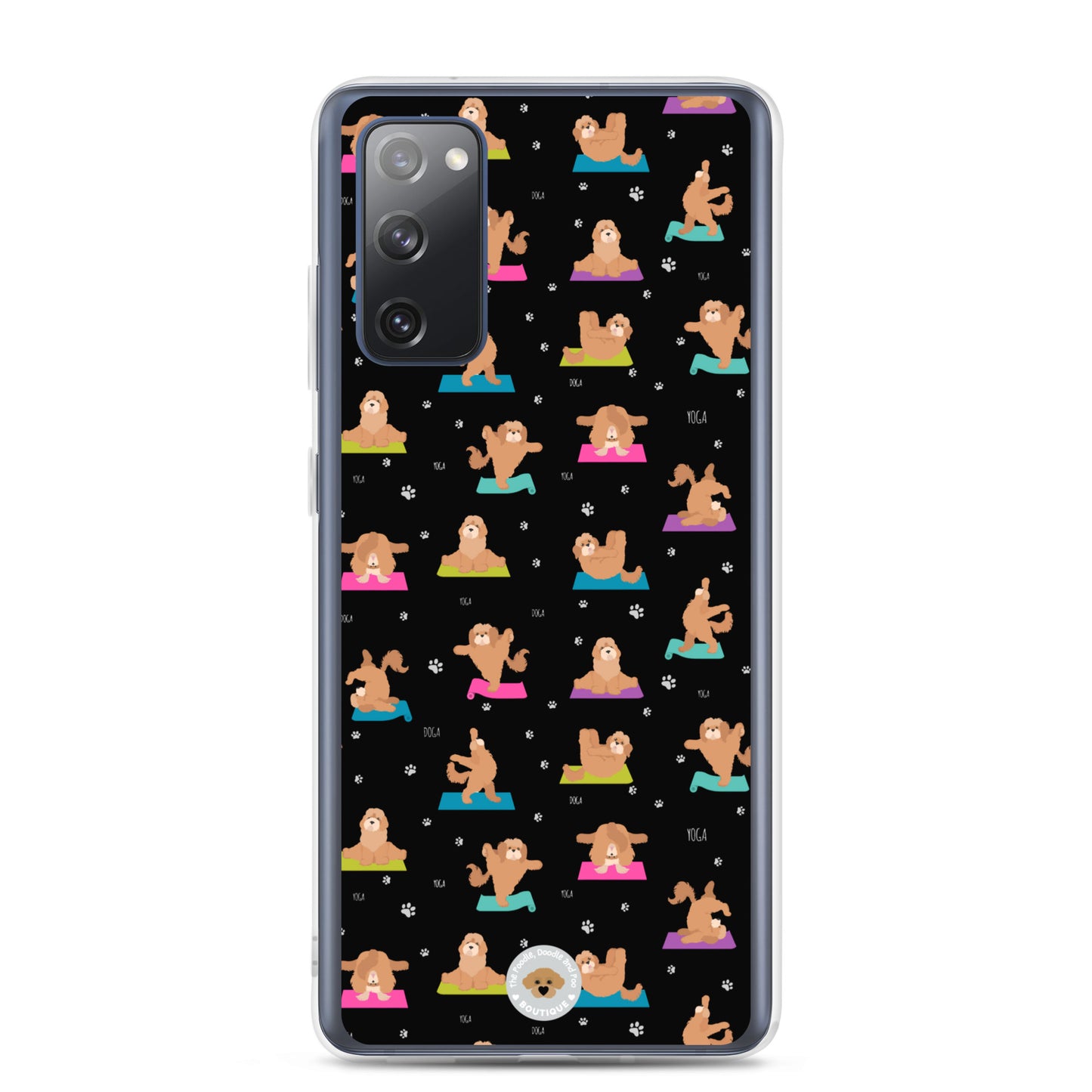 "Yoga Poos" Clear Case for Samsung® - multi-coloured in black