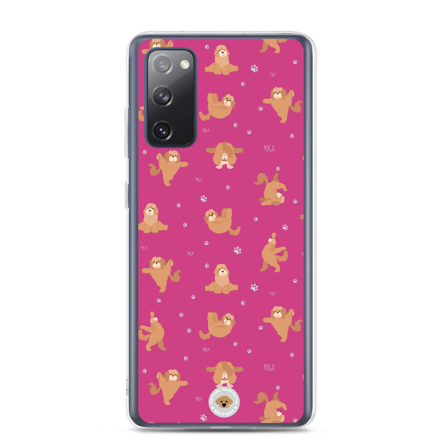 "Yoga Poos" Clear Case for Samsung® - pink