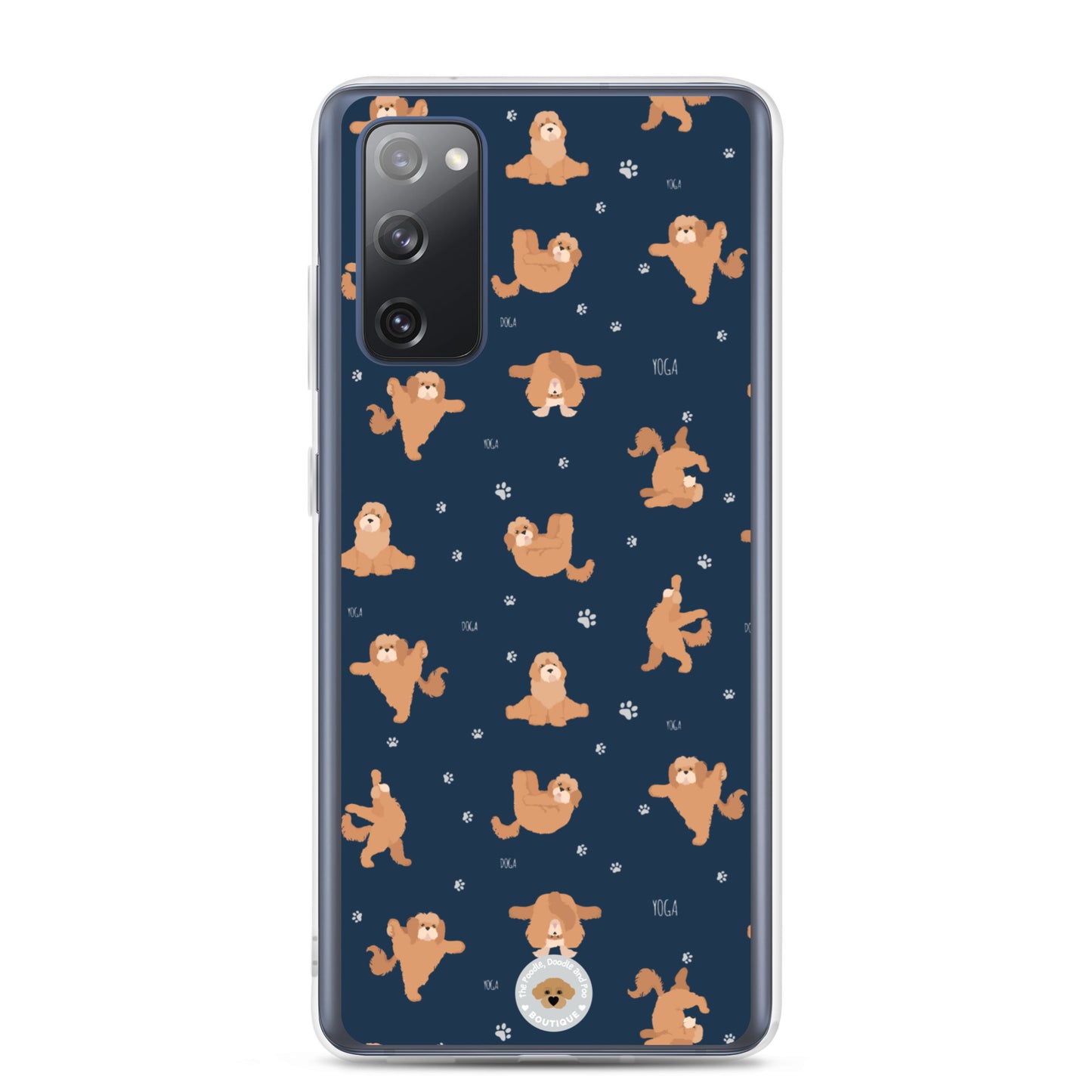 "Yoga Poos" Clear Case for Samsung® - navy