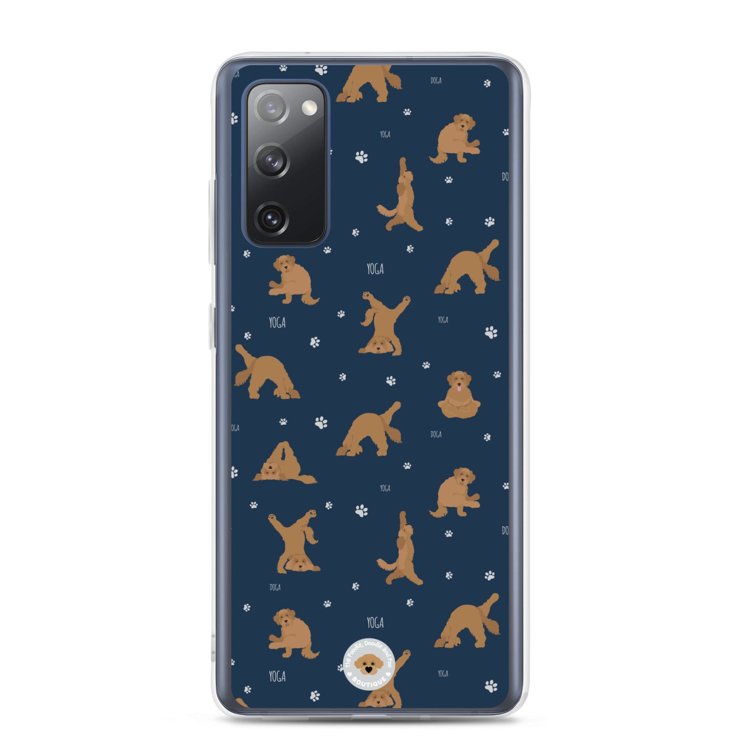 "Yoga Doodles" Clear Case for Samsung® - navy