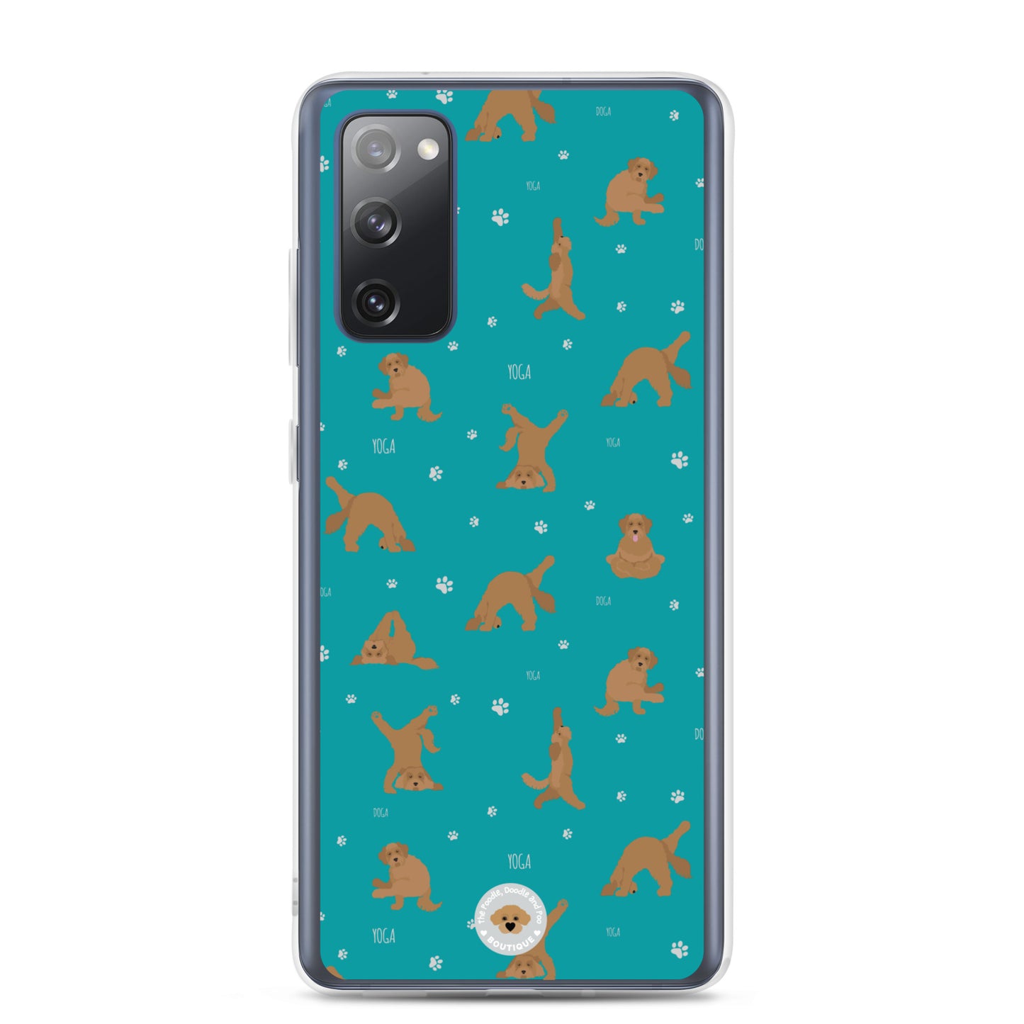 "Yoga Doodles" Clear Case for Samsung® - teal