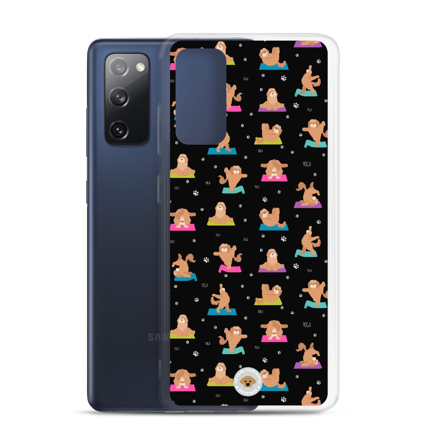 "Yoga Poos" Clear Case for Samsung® - multi-coloured in black