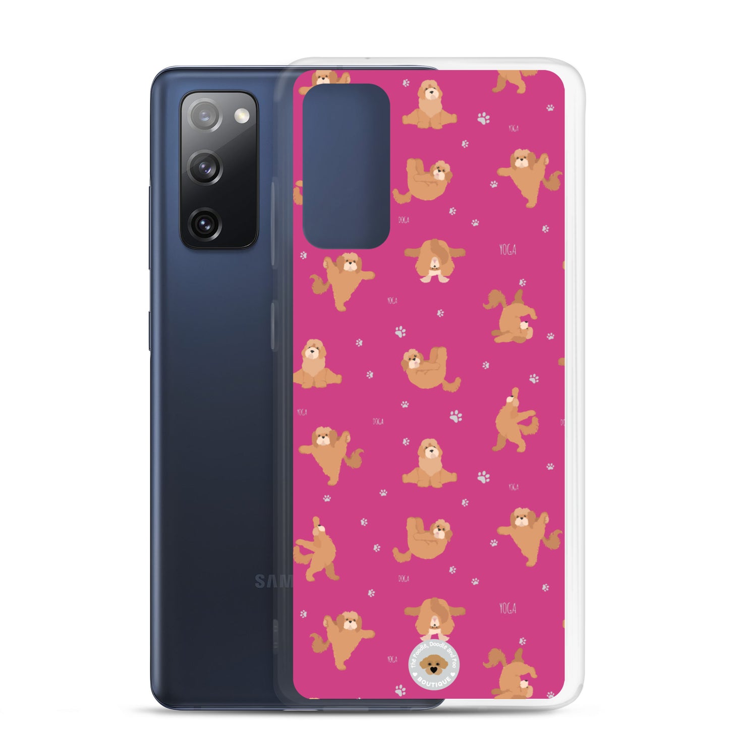 "Yoga Poos" Clear Case for Samsung® - pink