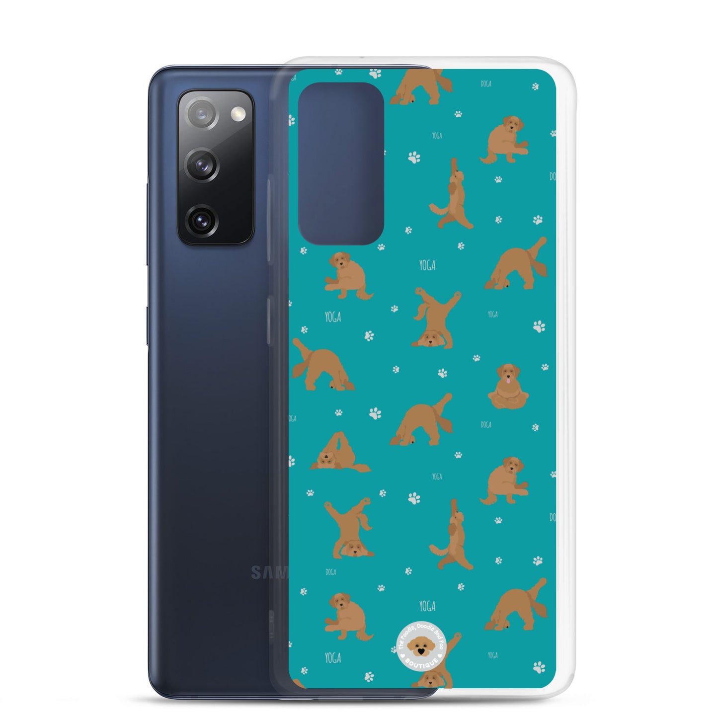 "Yoga Doodles" Clear Case for Samsung® - teal