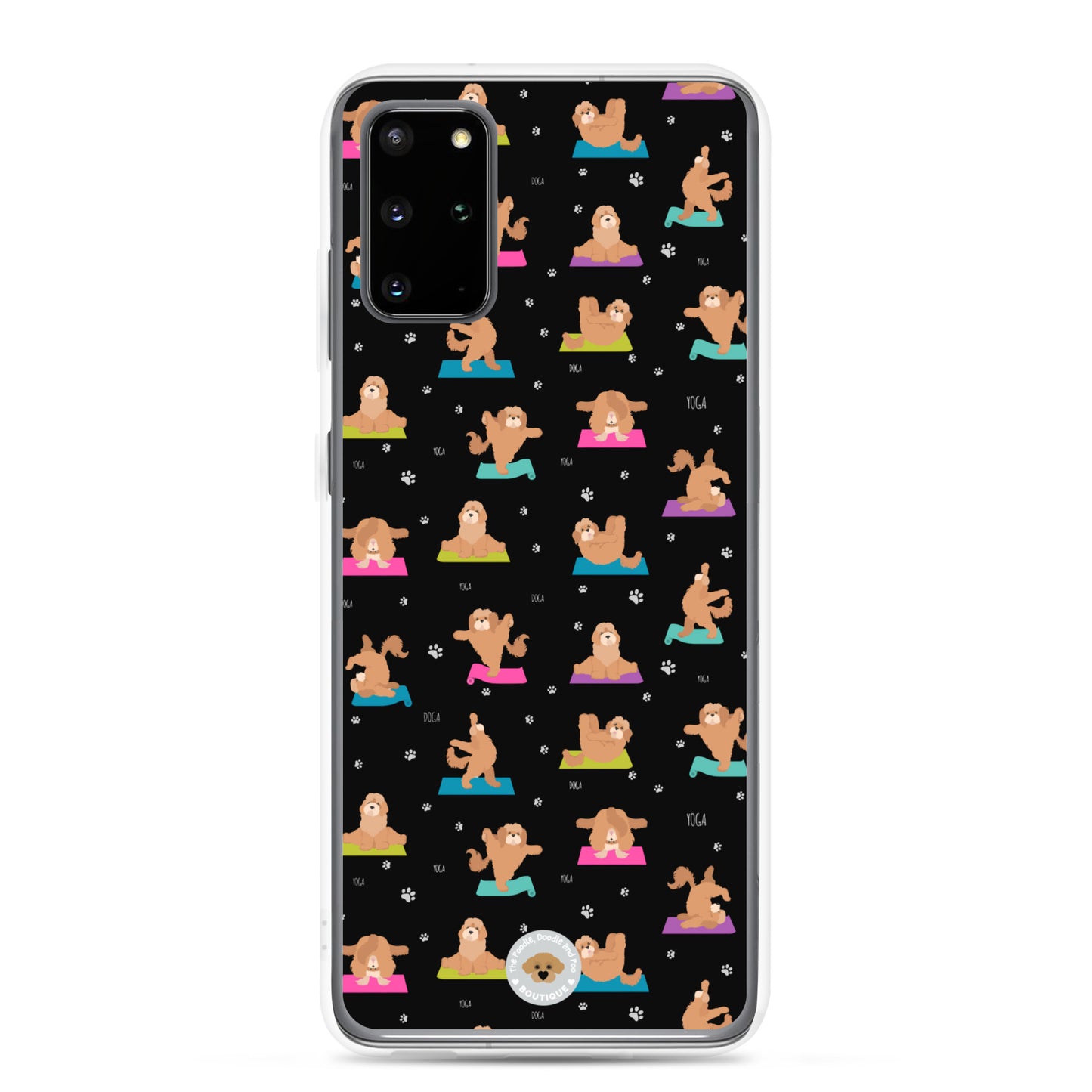 "Yoga Poos" Clear Case for Samsung® - multi-coloured in black