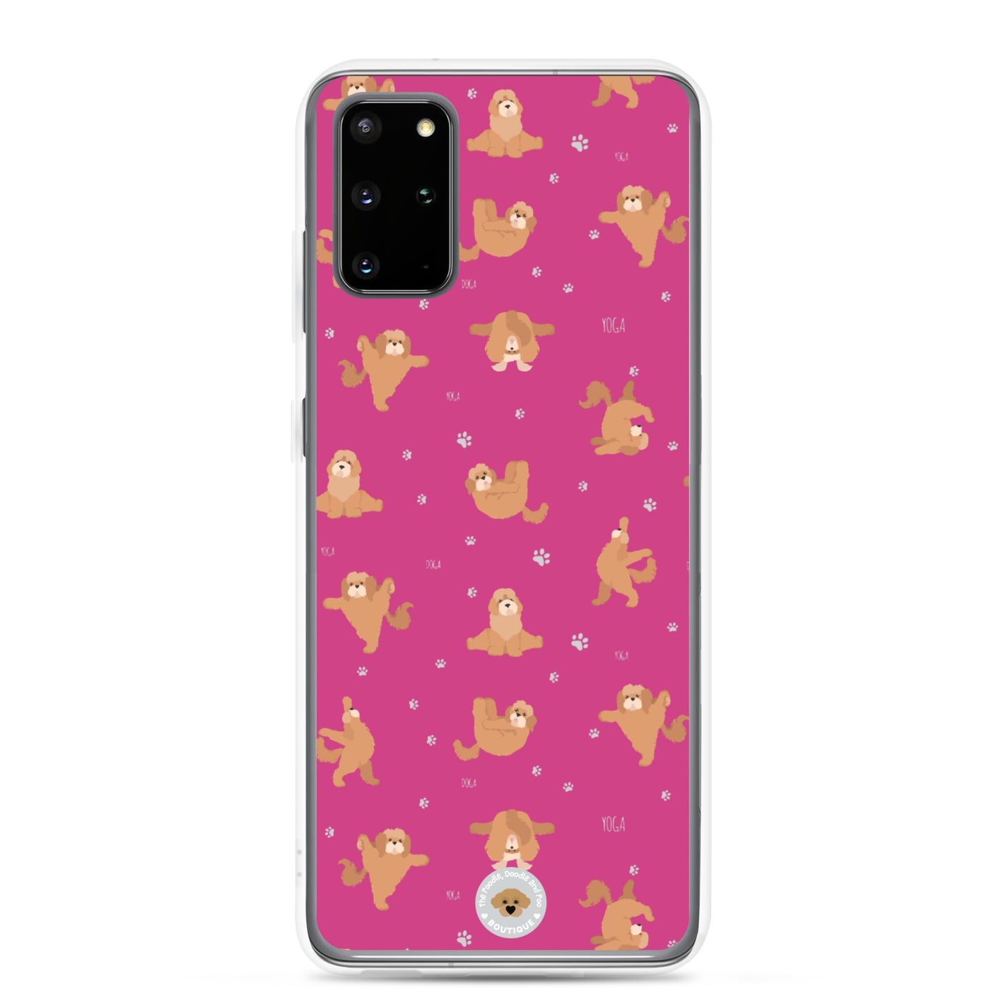 "Yoga Poos" Clear Case for Samsung® - pink