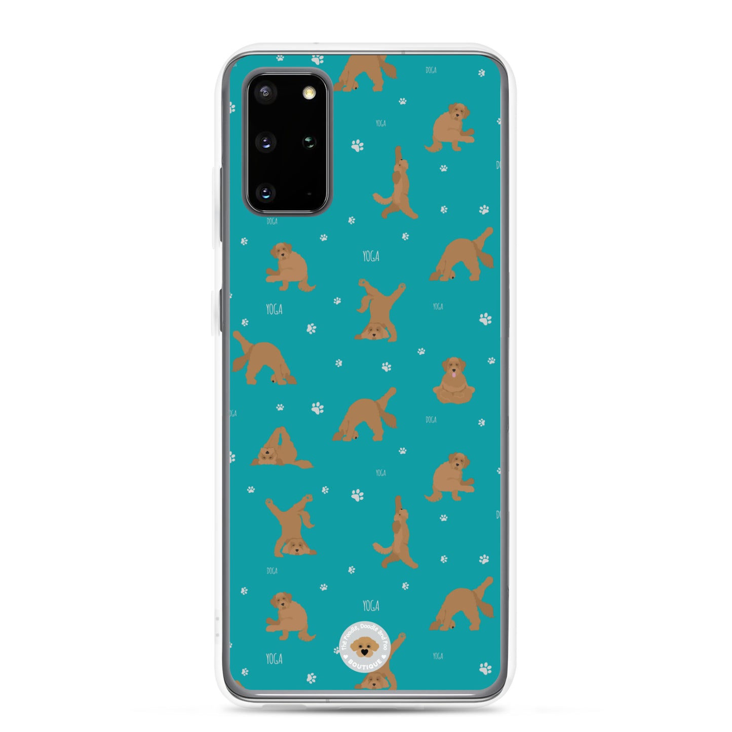 "Yoga Doodles" Clear Case for Samsung® - teal