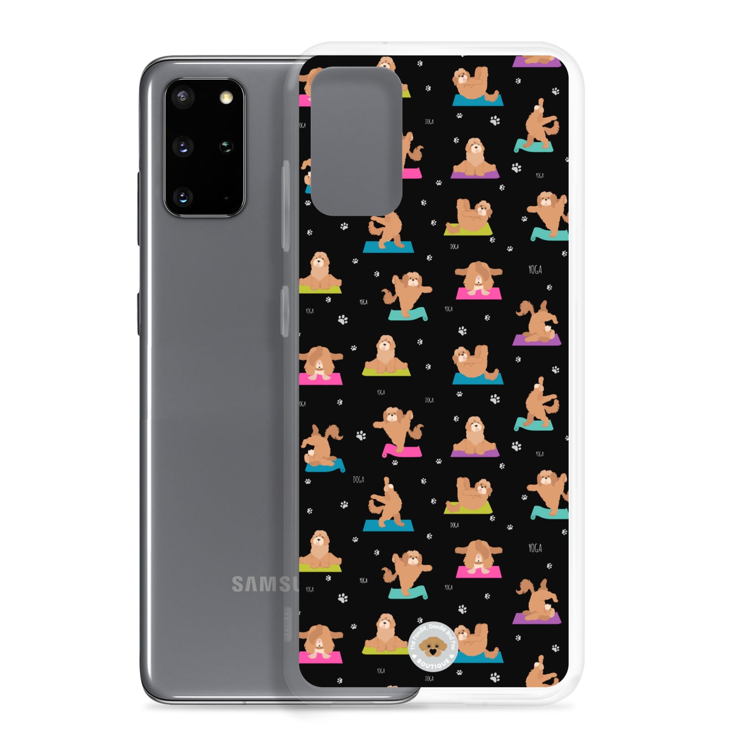 "Yoga Poos" Clear Case for Samsung® - multi-coloured in black