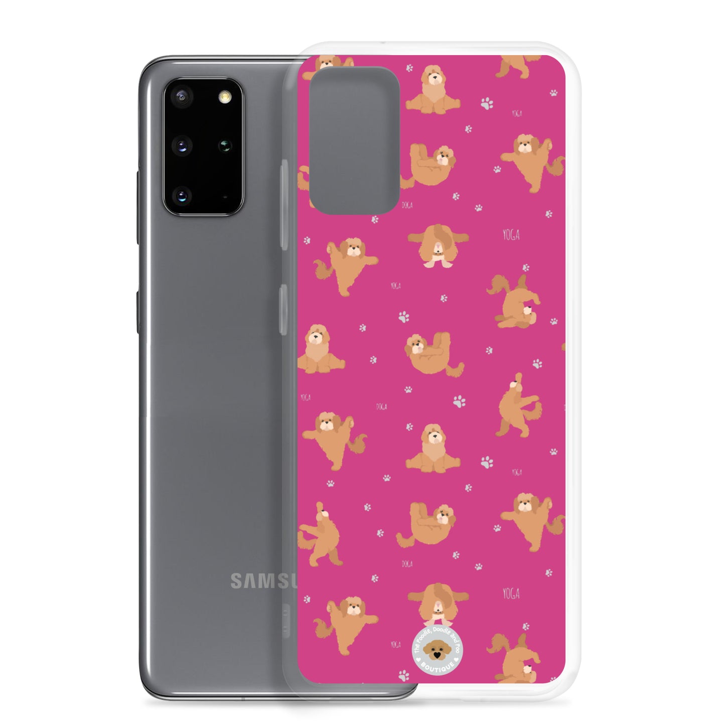 "Yoga Poos" Clear Case for Samsung® - pink