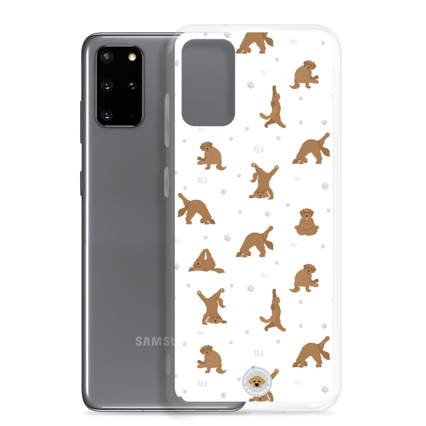 "Yoga Doodles" Clear Case for Samsung® - white