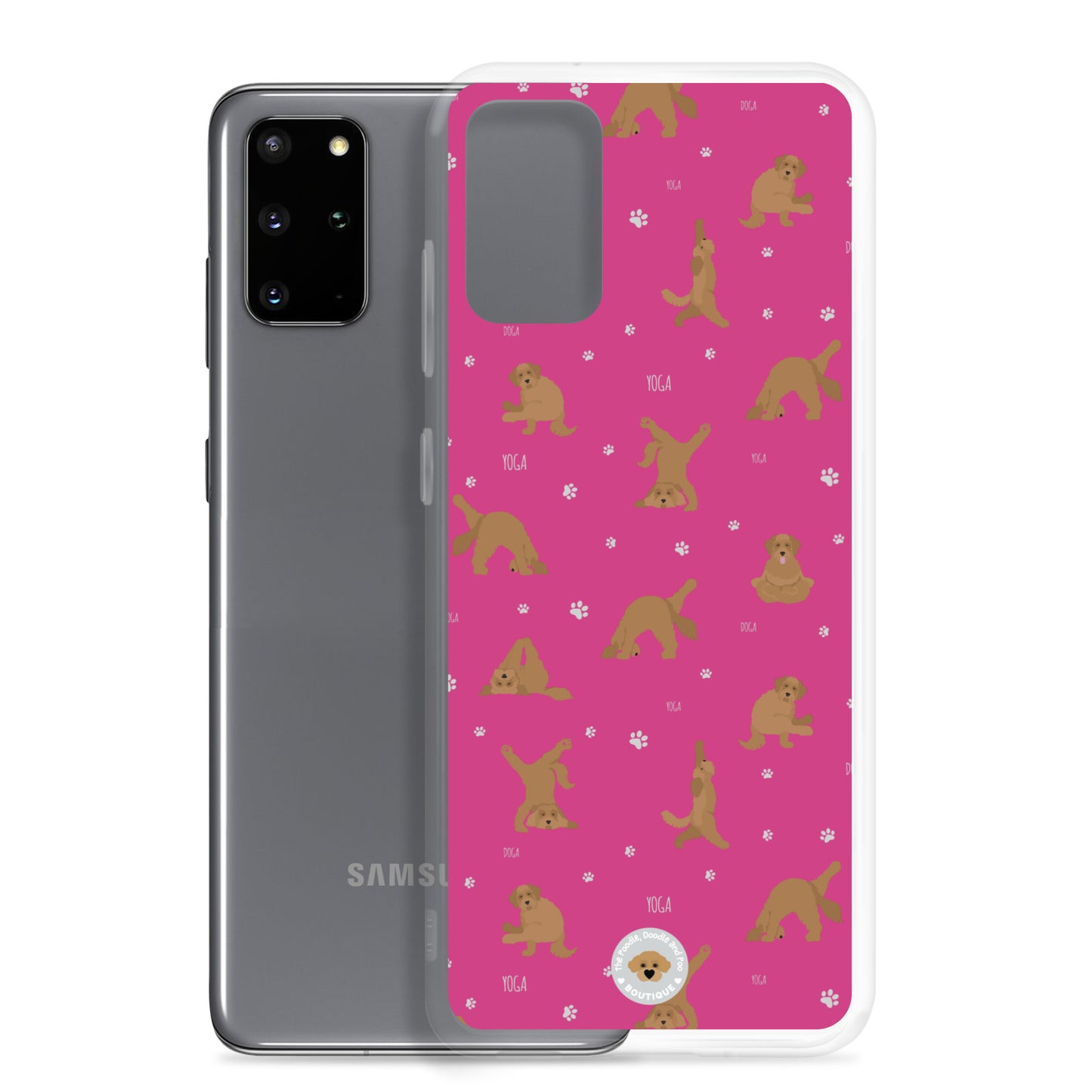 "Yoga Doodles" Clear Case for Samsung® - pink