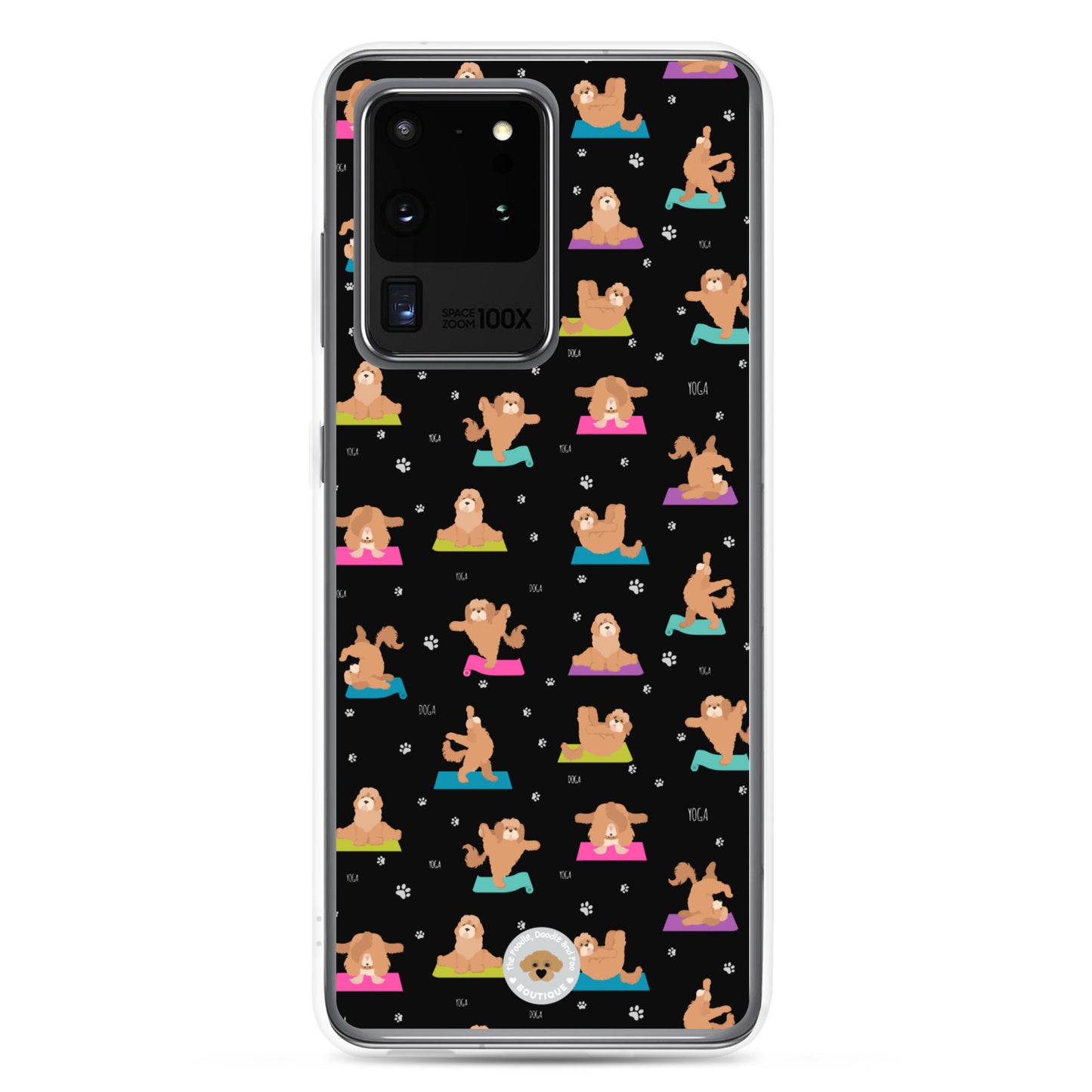 "Yoga Poos" Clear Case for Samsung® - multi-coloured in black