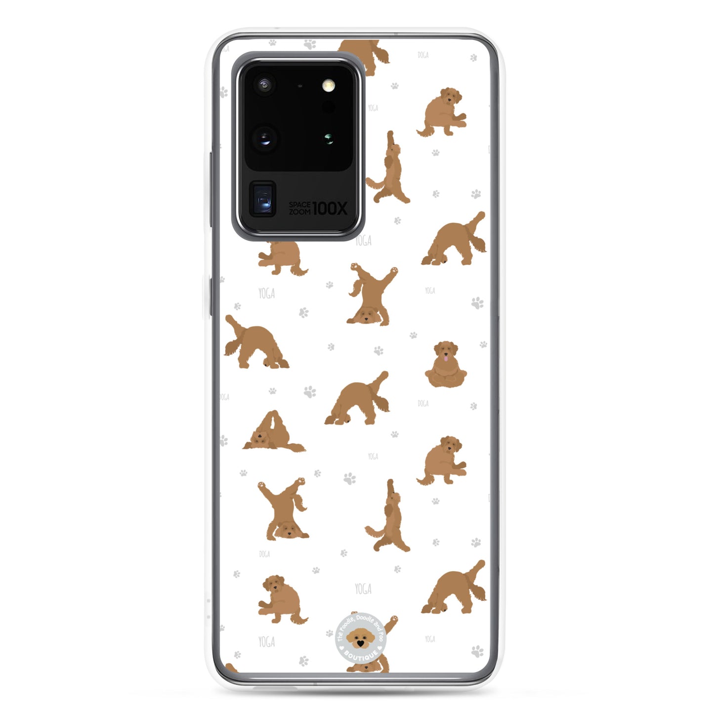 "Yoga Doodles" Clear Case for Samsung® - white