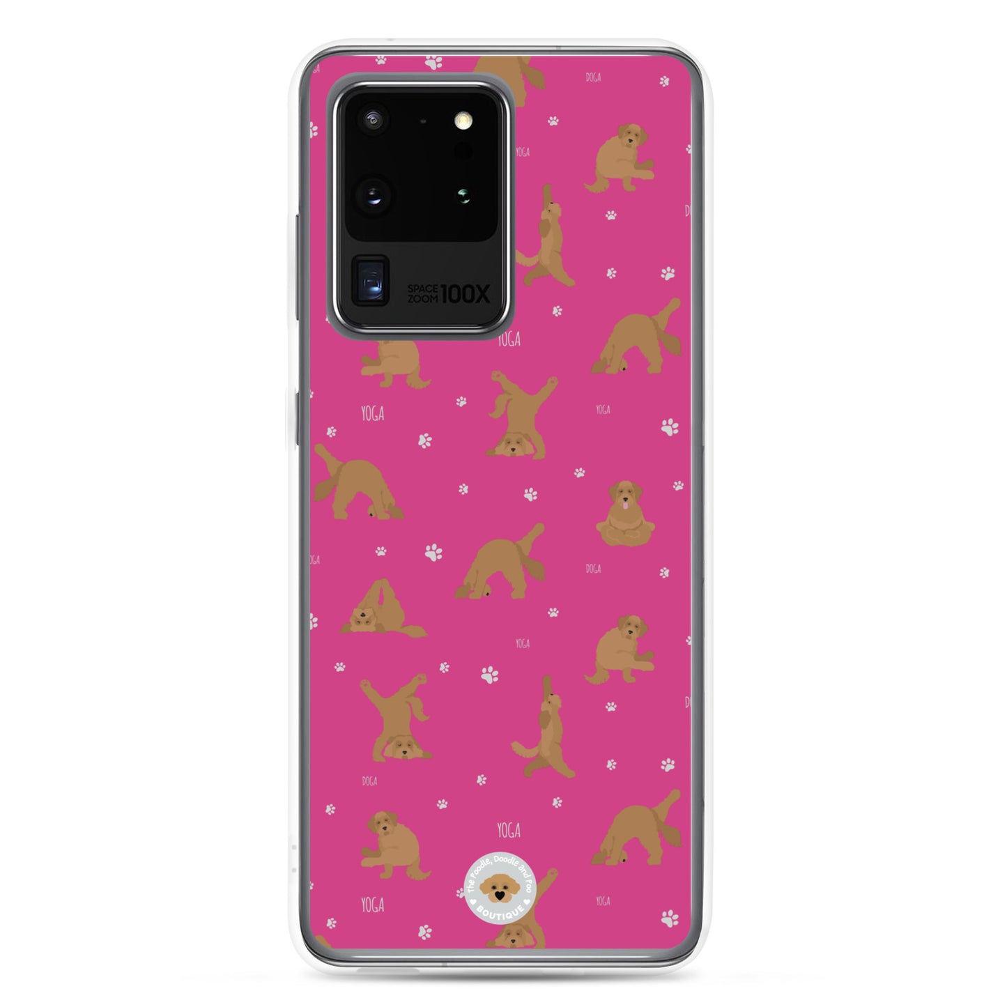 "Yoga Doodles" Clear Case for Samsung® - pink