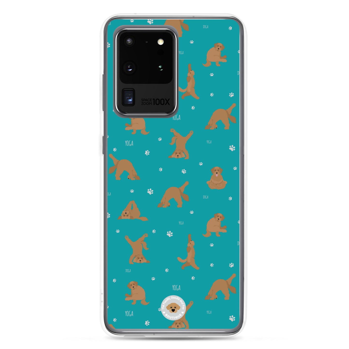 "Yoga Doodles" Clear Case for Samsung® - teal