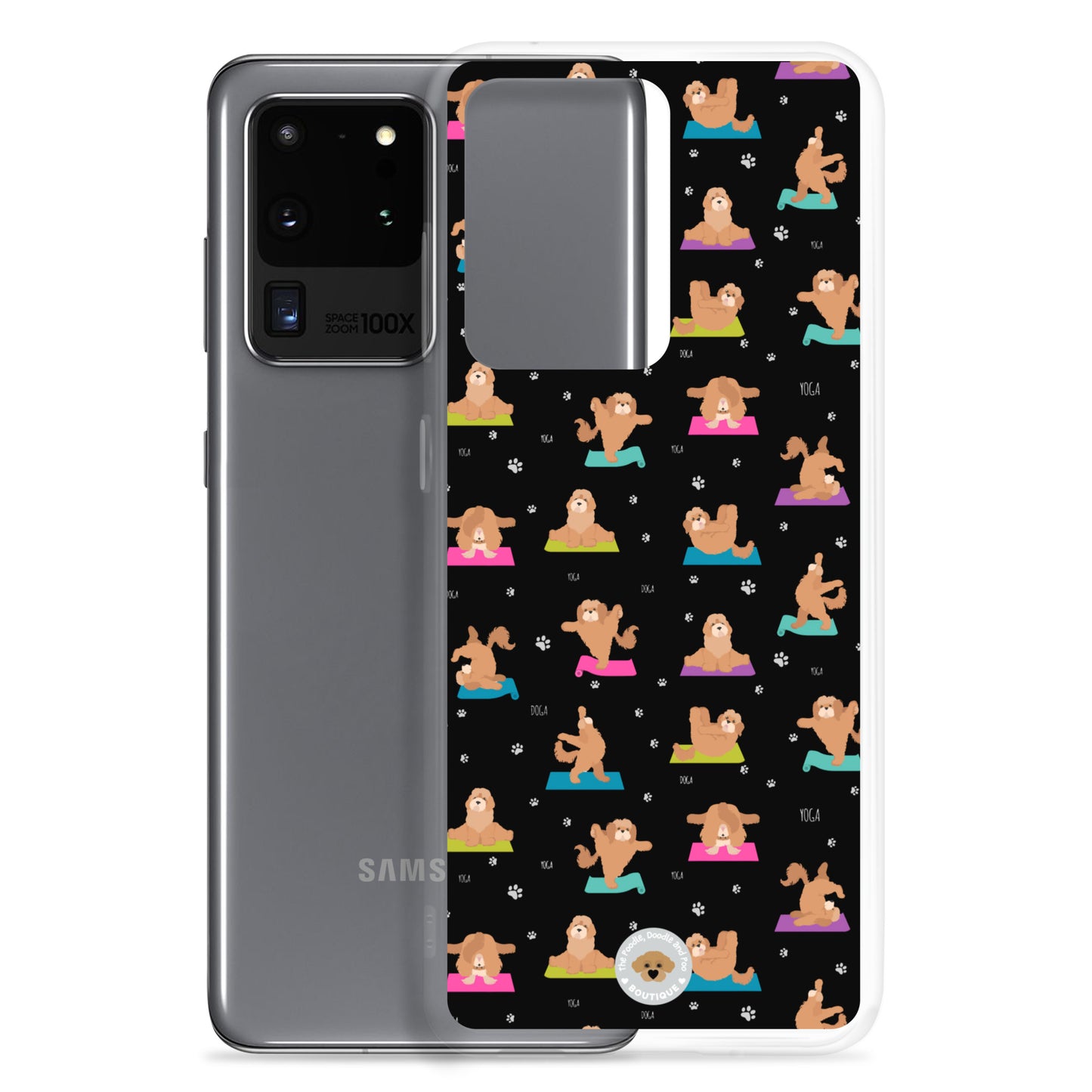 "Yoga Poos" Clear Case for Samsung® - multi-coloured in black