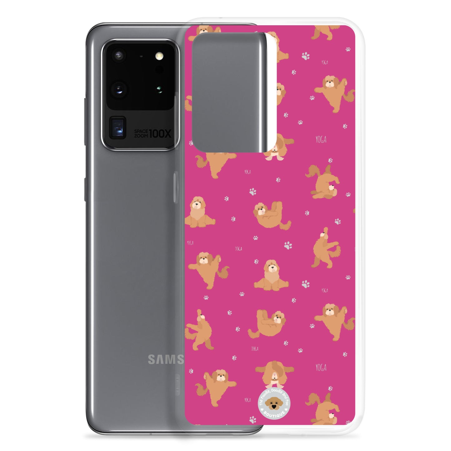 "Yoga Poos" Clear Case for Samsung® - pink