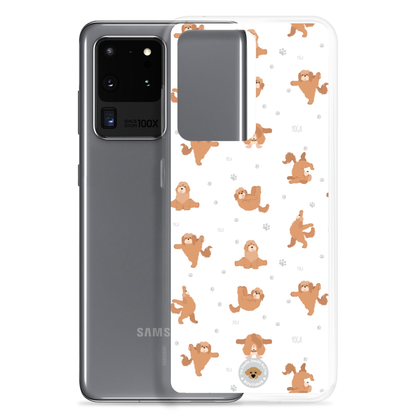 "Yoga Poos" Clear Case for Samsung® - white