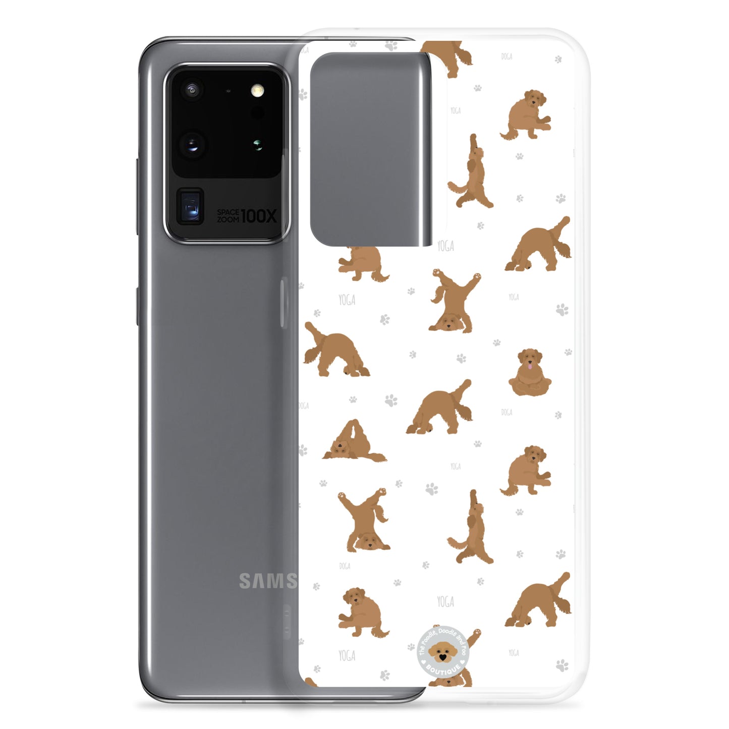 "Yoga Doodles" Clear Case for Samsung® - white