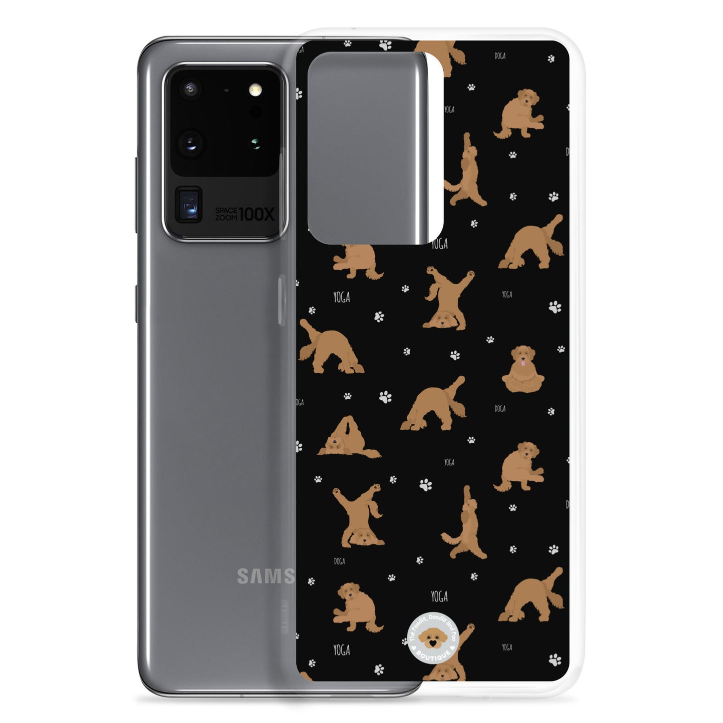 "Yoga Doodles" Clear Case for Samsung® - black