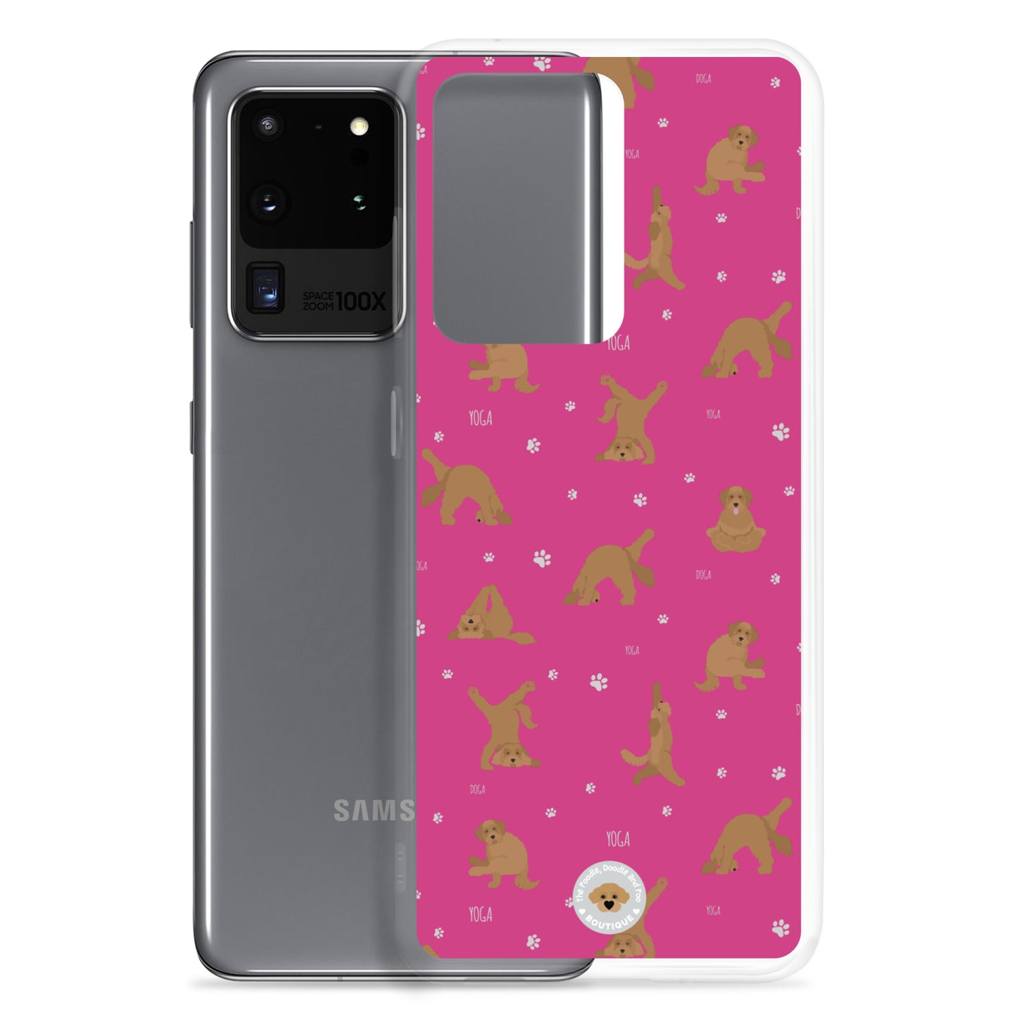 "Yoga Doodles" Clear Case for Samsung® - pink