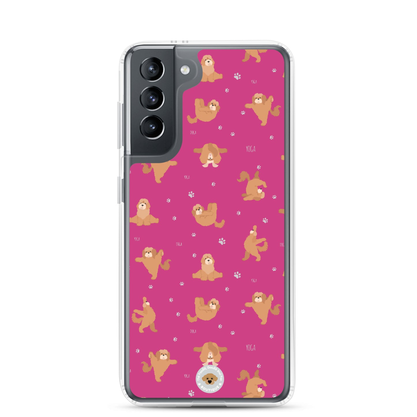 "Yoga Poos" Clear Case for Samsung® - pink