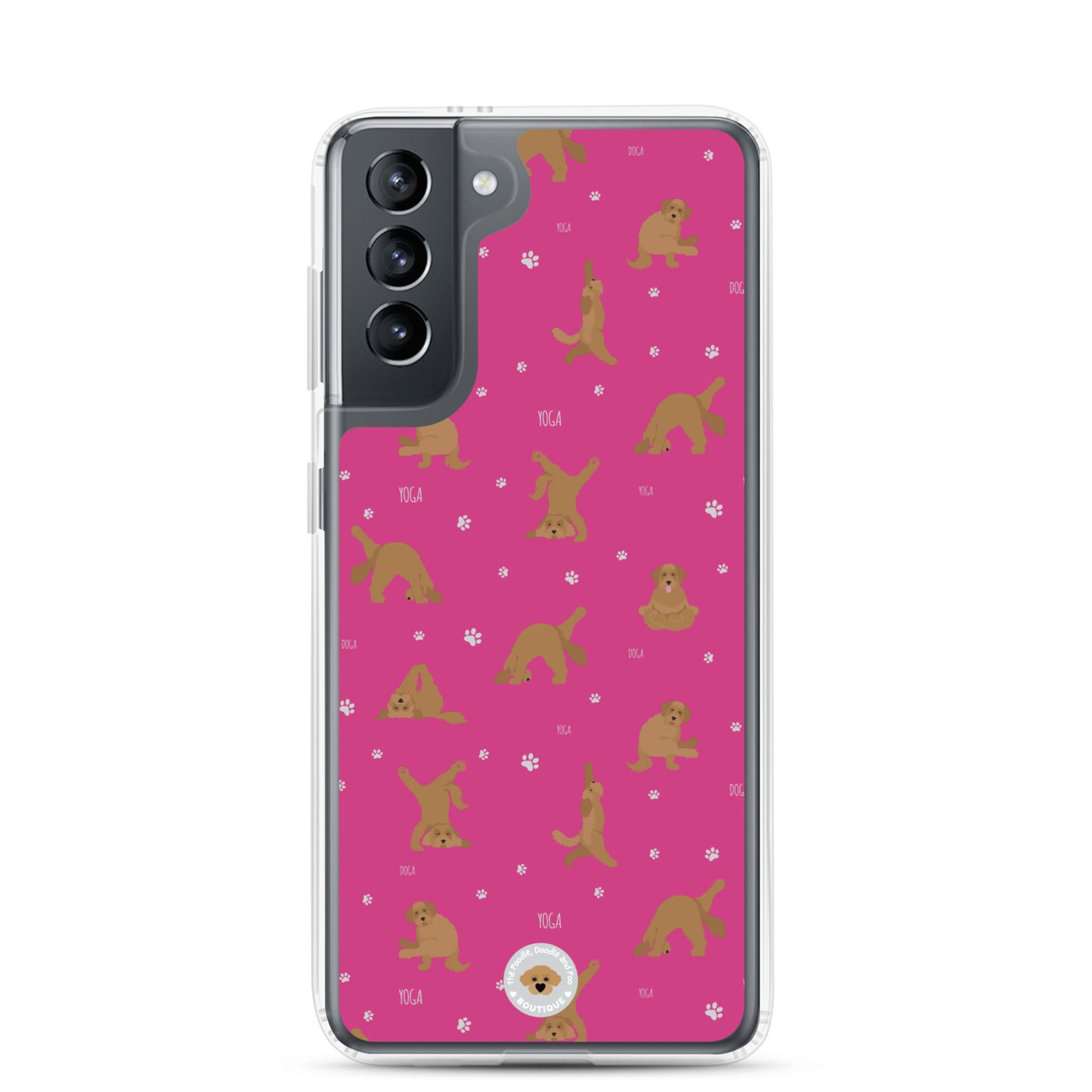 "Yoga Doodles" Clear Case for Samsung® - pink