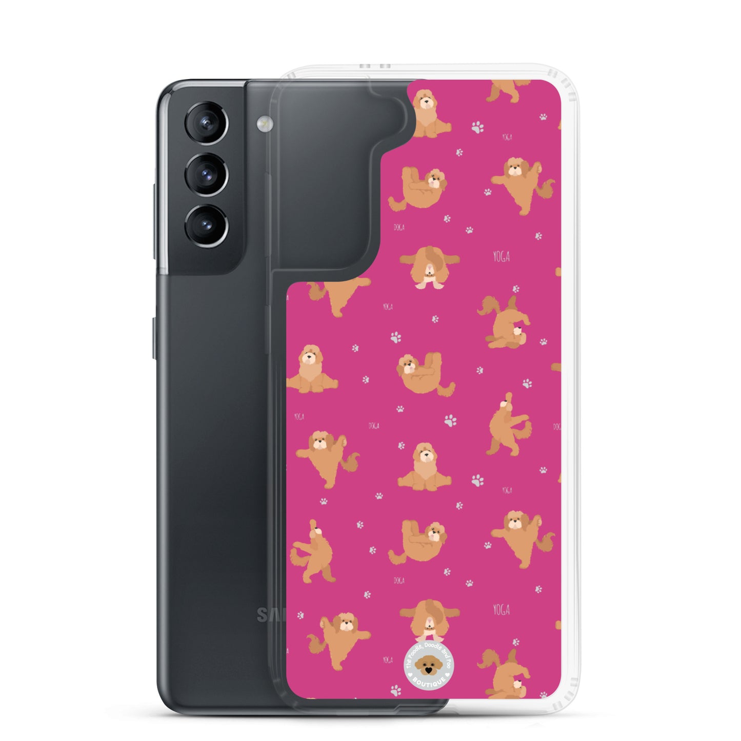 "Yoga Poos" Clear Case for Samsung® - pink