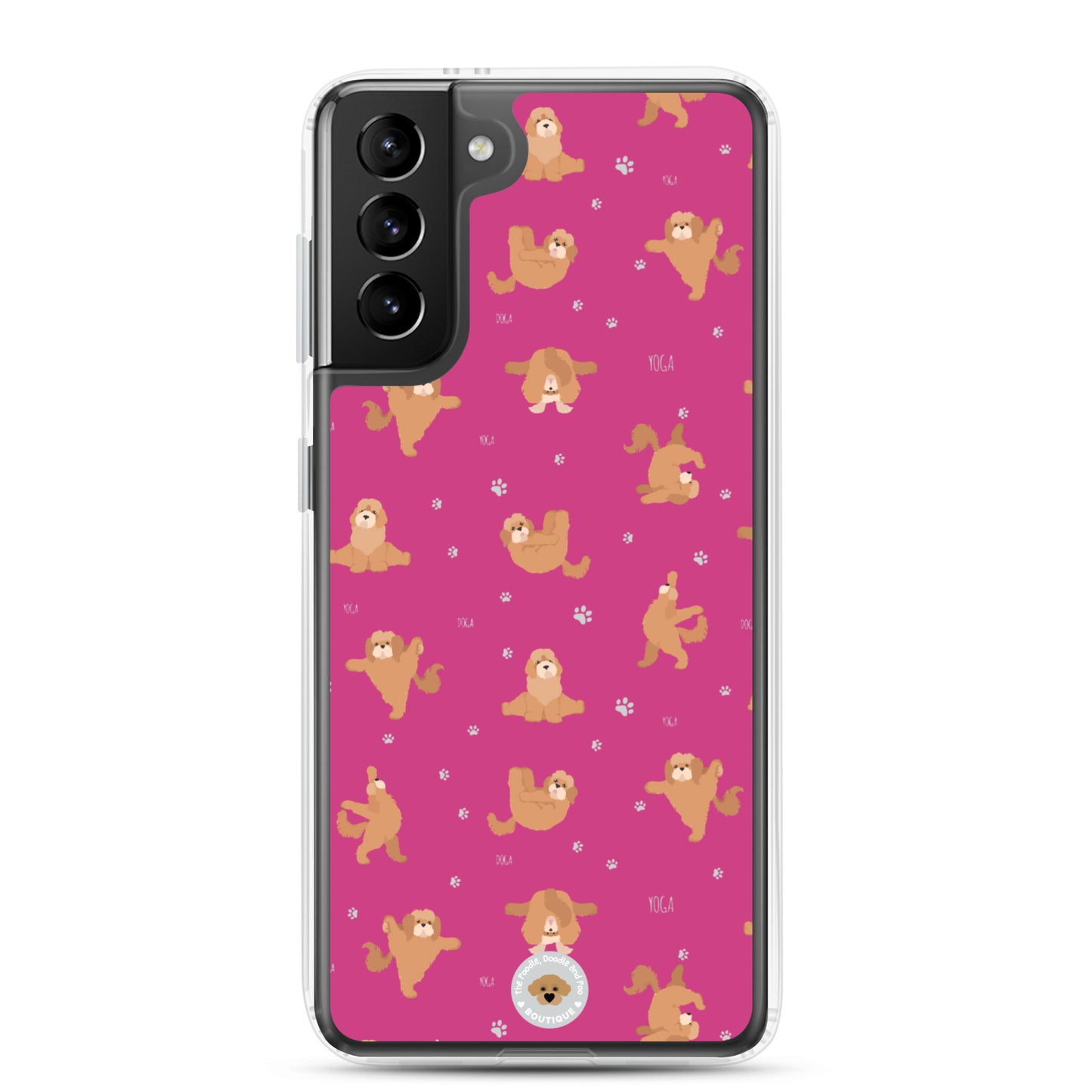 "Yoga Poos" Clear Case for Samsung® - pink