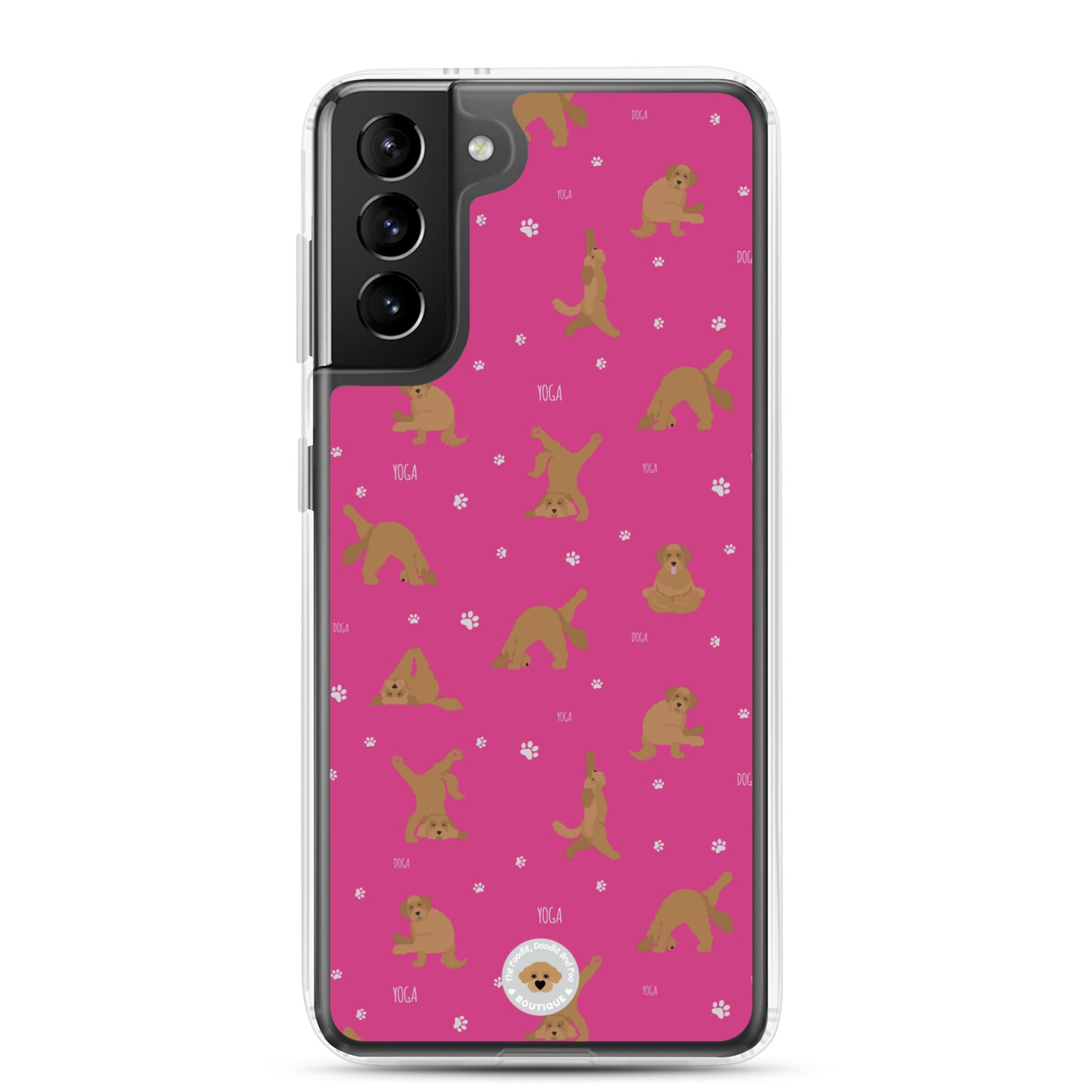 "Yoga Doodles" Clear Case for Samsung® - pink