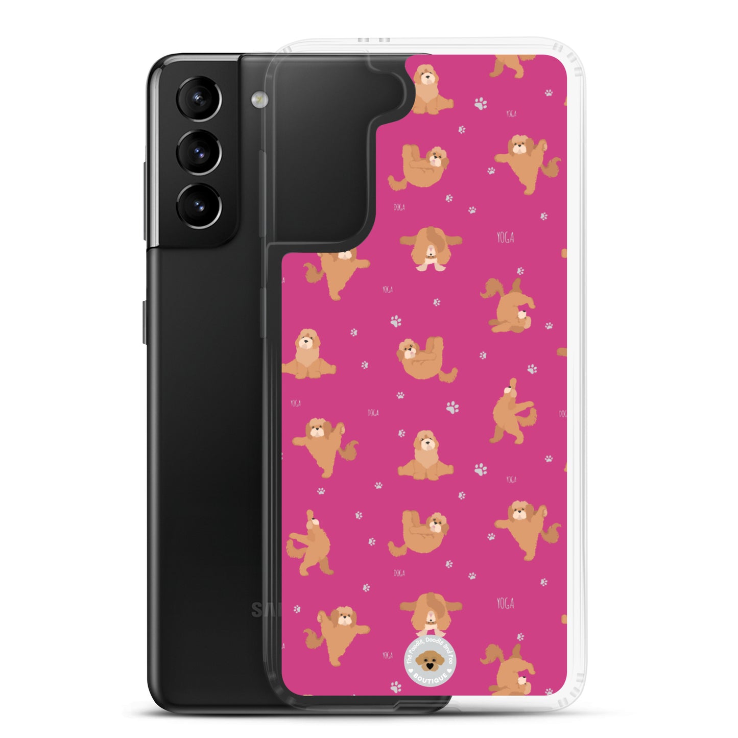 "Yoga Poos" Clear Case for Samsung® - pink