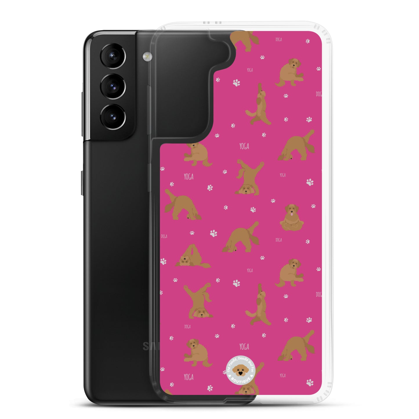 "Yoga Doodles" Clear Case for Samsung® - pink