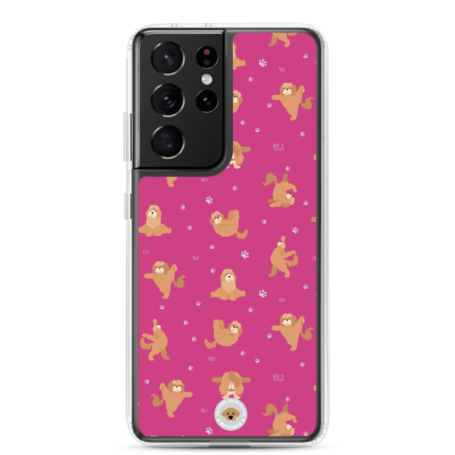 "Yoga Poos" Clear Case for Samsung® - pink