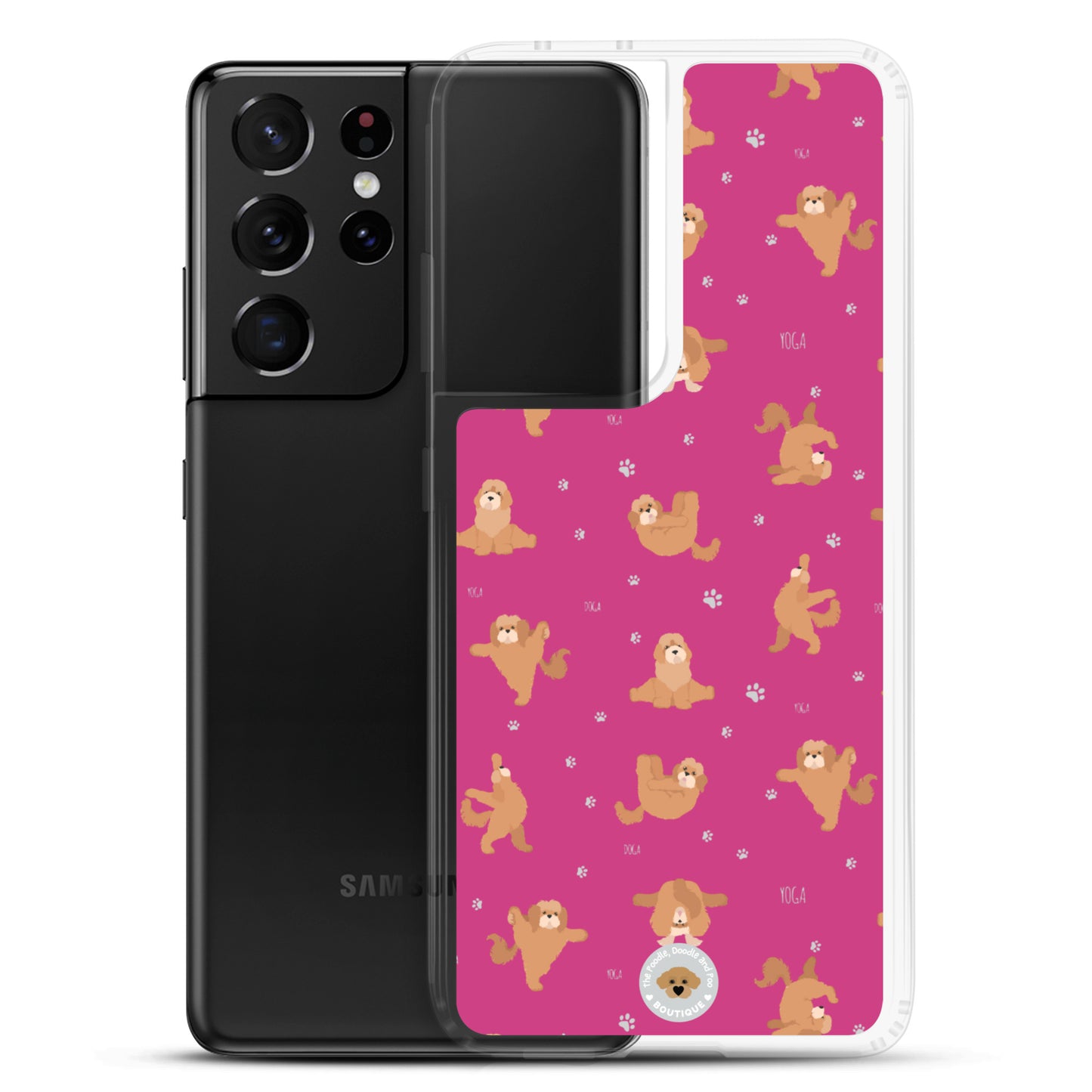 "Yoga Poos" Clear Case for Samsung® - pink