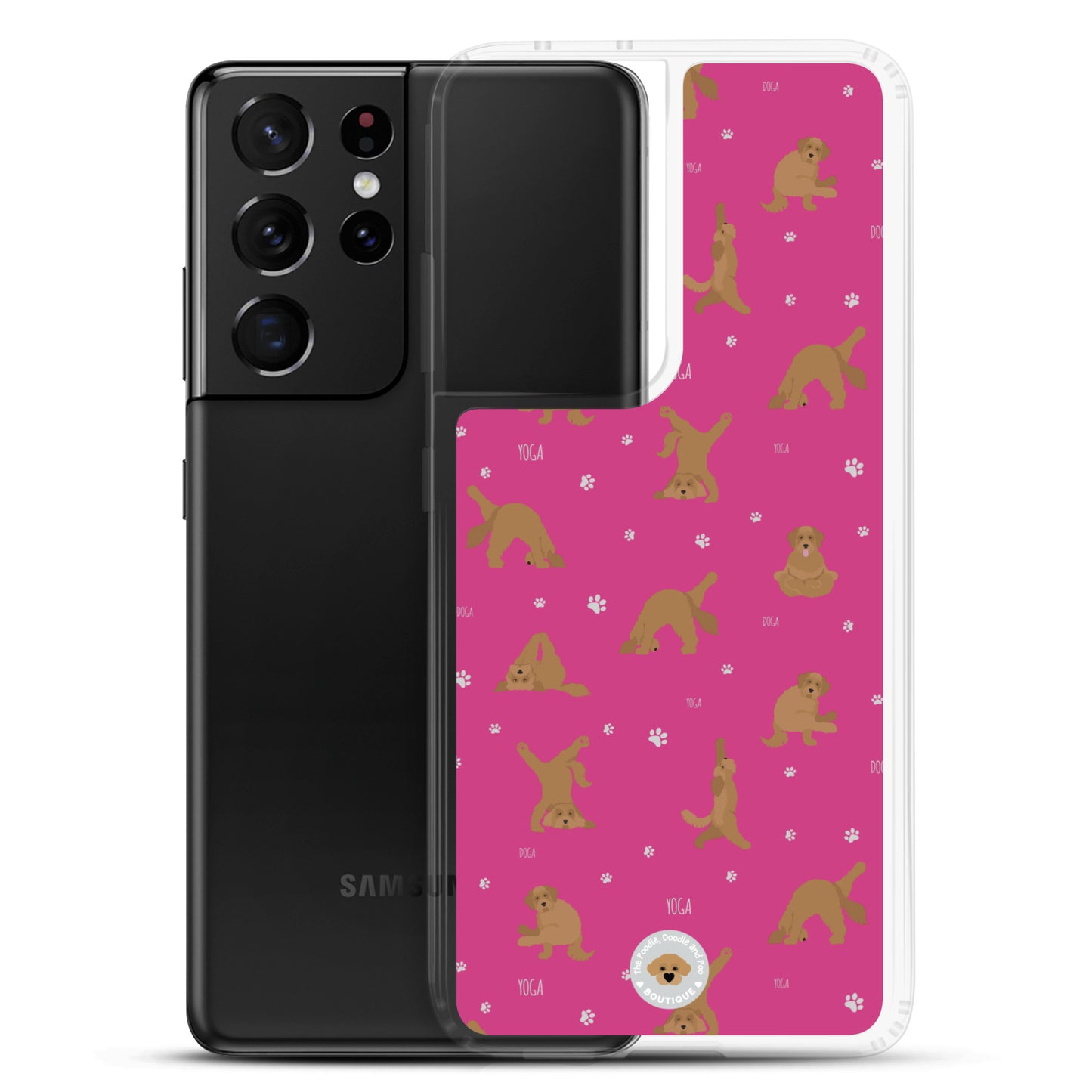 "Yoga Doodles" Clear Case for Samsung® - pink