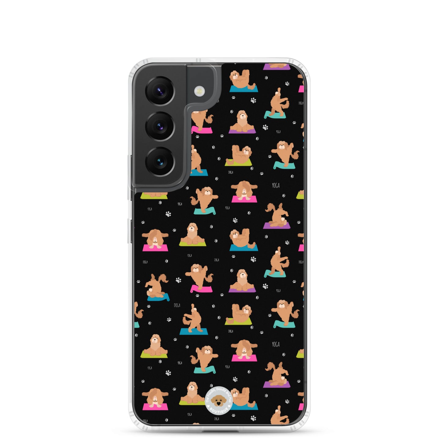 "Yoga Poos" Clear Case for Samsung® - multi-coloured in black