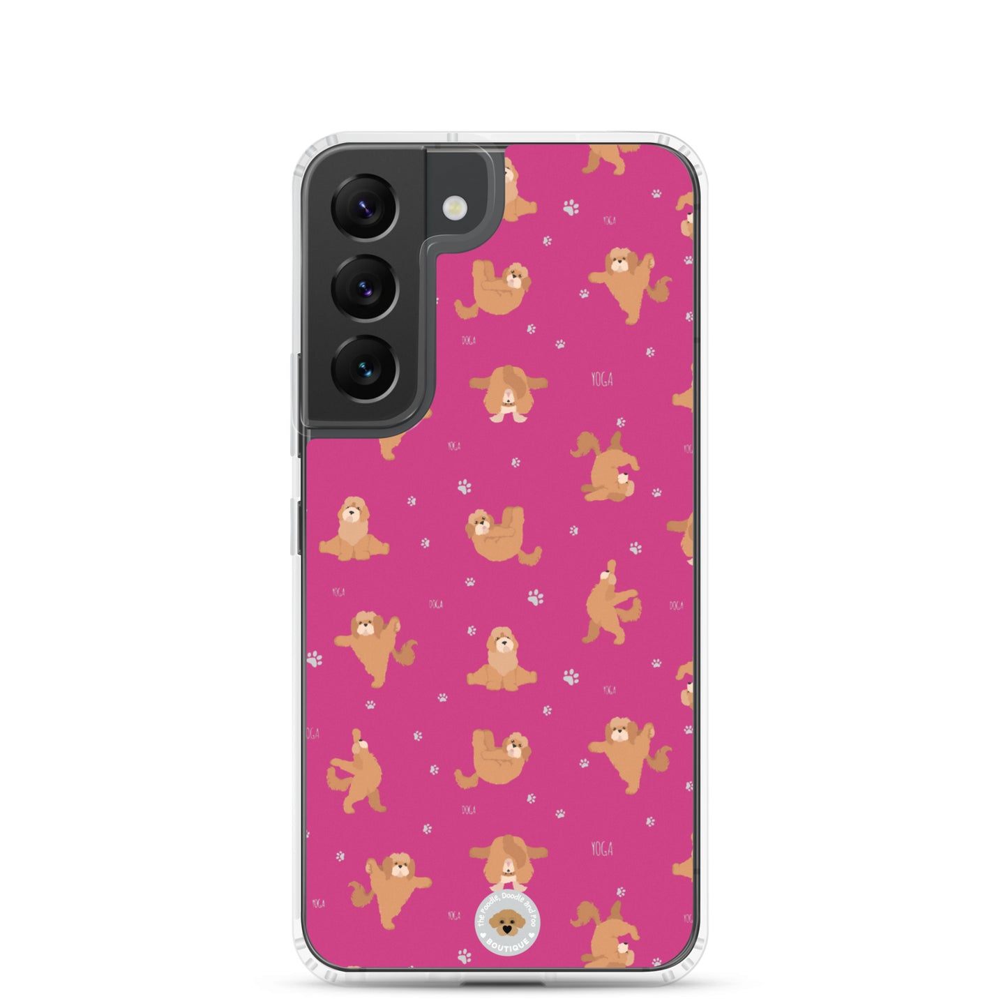 "Yoga Poos" Clear Case for Samsung® - pink