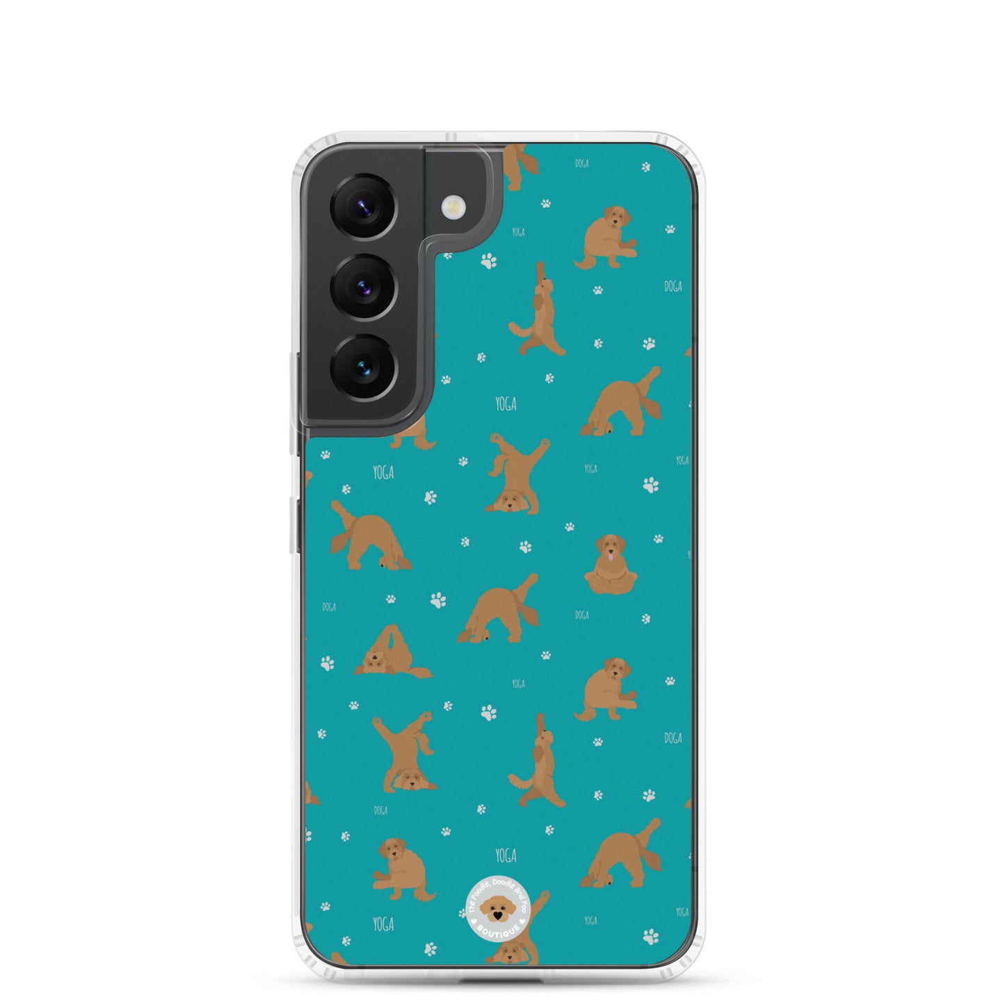 "Yoga Doodles" Clear Case for Samsung® - teal