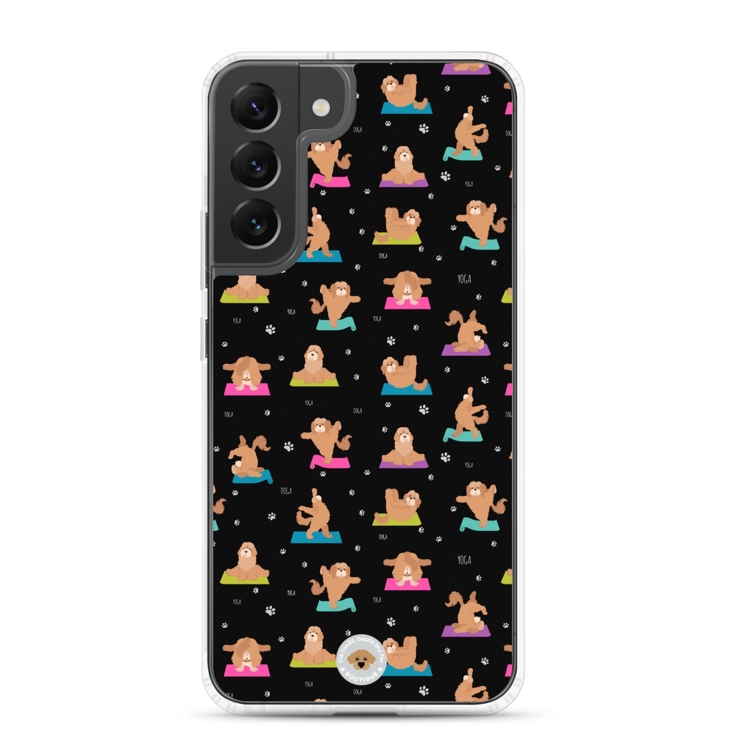 "Yoga Poos" Clear Case for Samsung® - multi-coloured in black