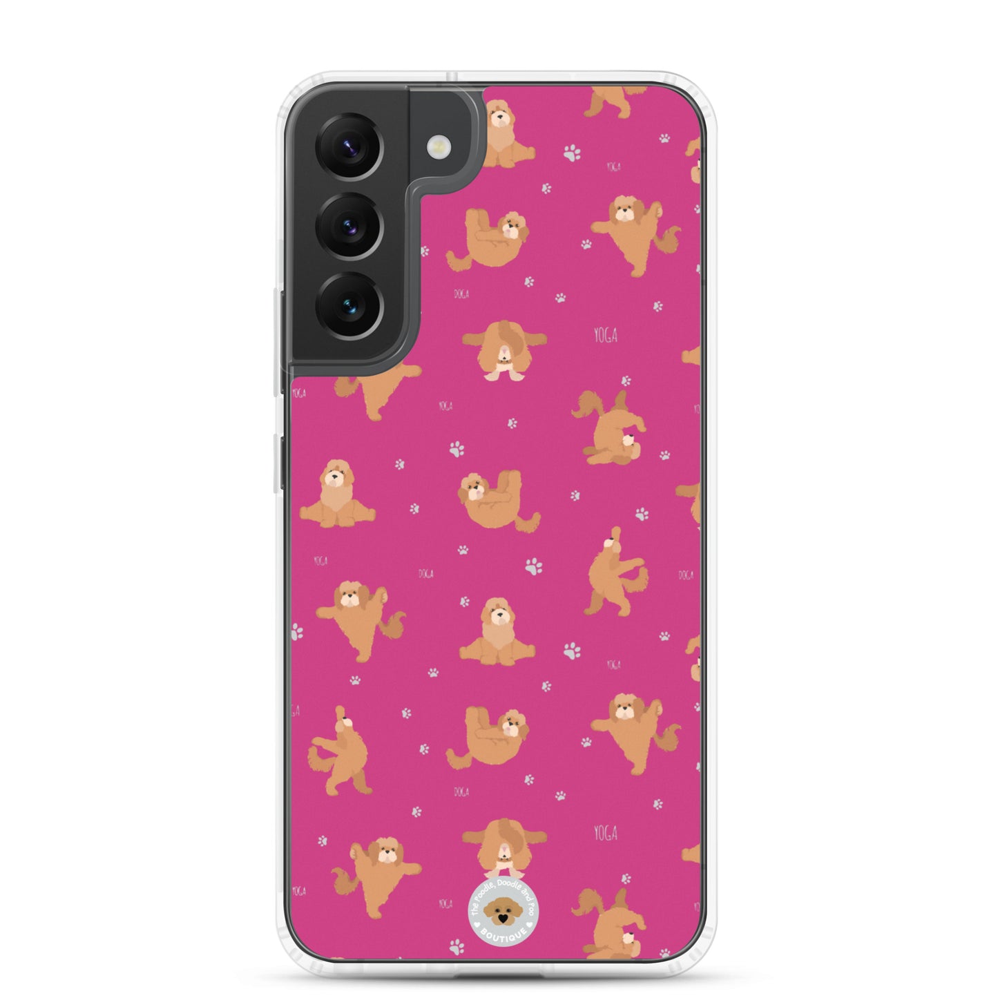 "Yoga Poos" Clear Case for Samsung® - pink