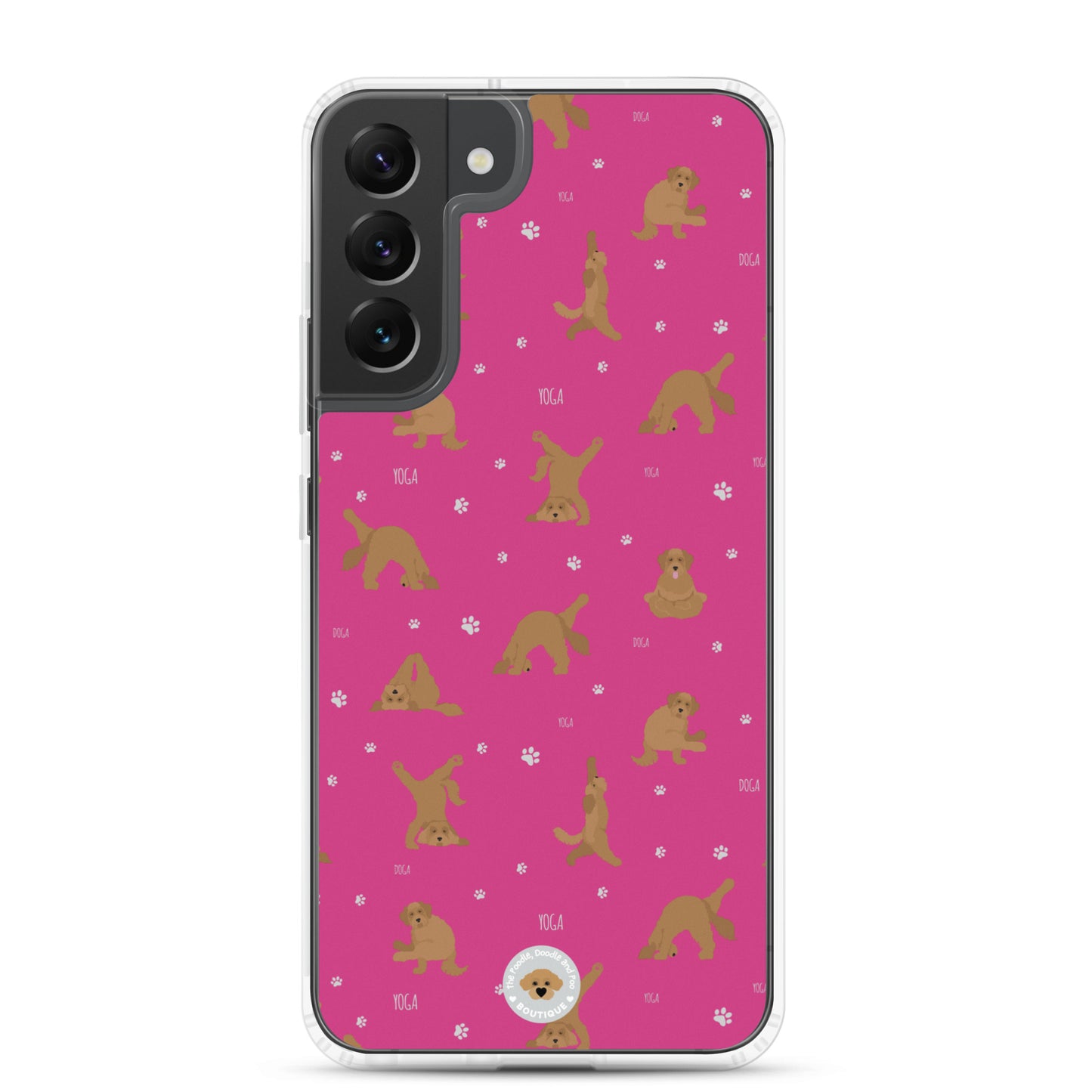 "Yoga Doodles" Clear Case for Samsung® - pink