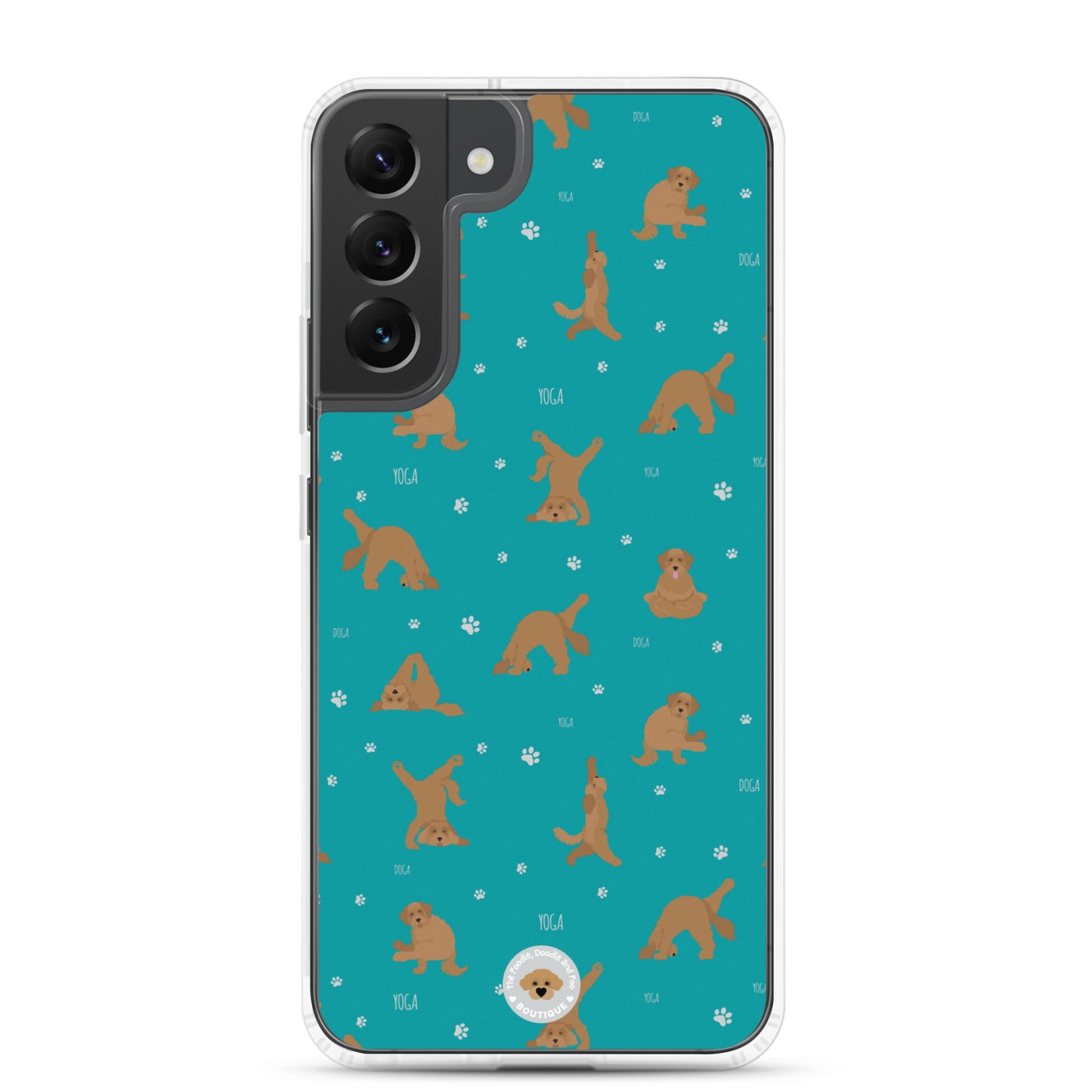 "Yoga Doodles" Clear Case for Samsung® - teal