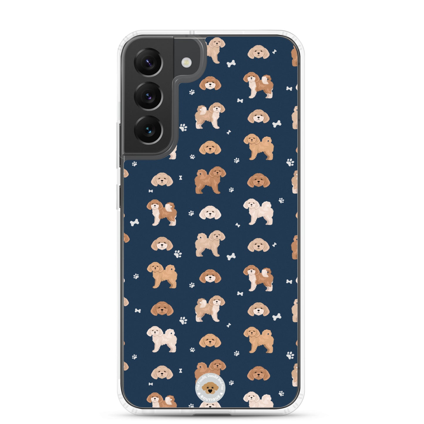 "Poochon" Clear Case for Samsung® - navy