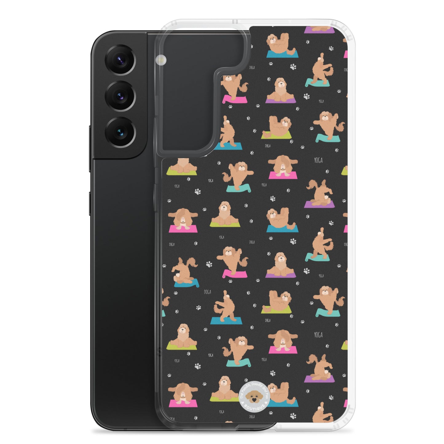 "Yoga Poos" Clear Case for Samsung® - multi-coloured in black