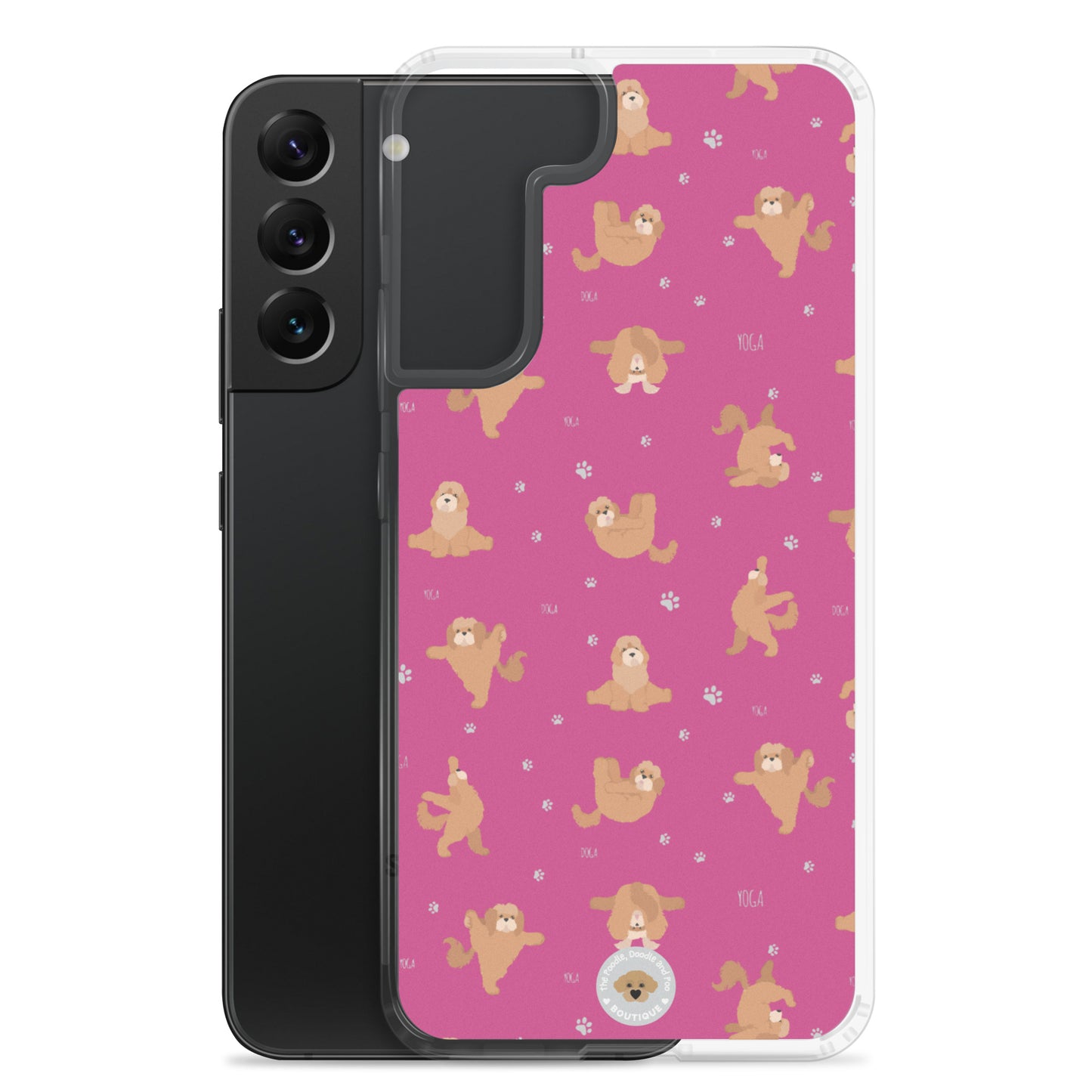 "Yoga Poos" Clear Case for Samsung® - pink