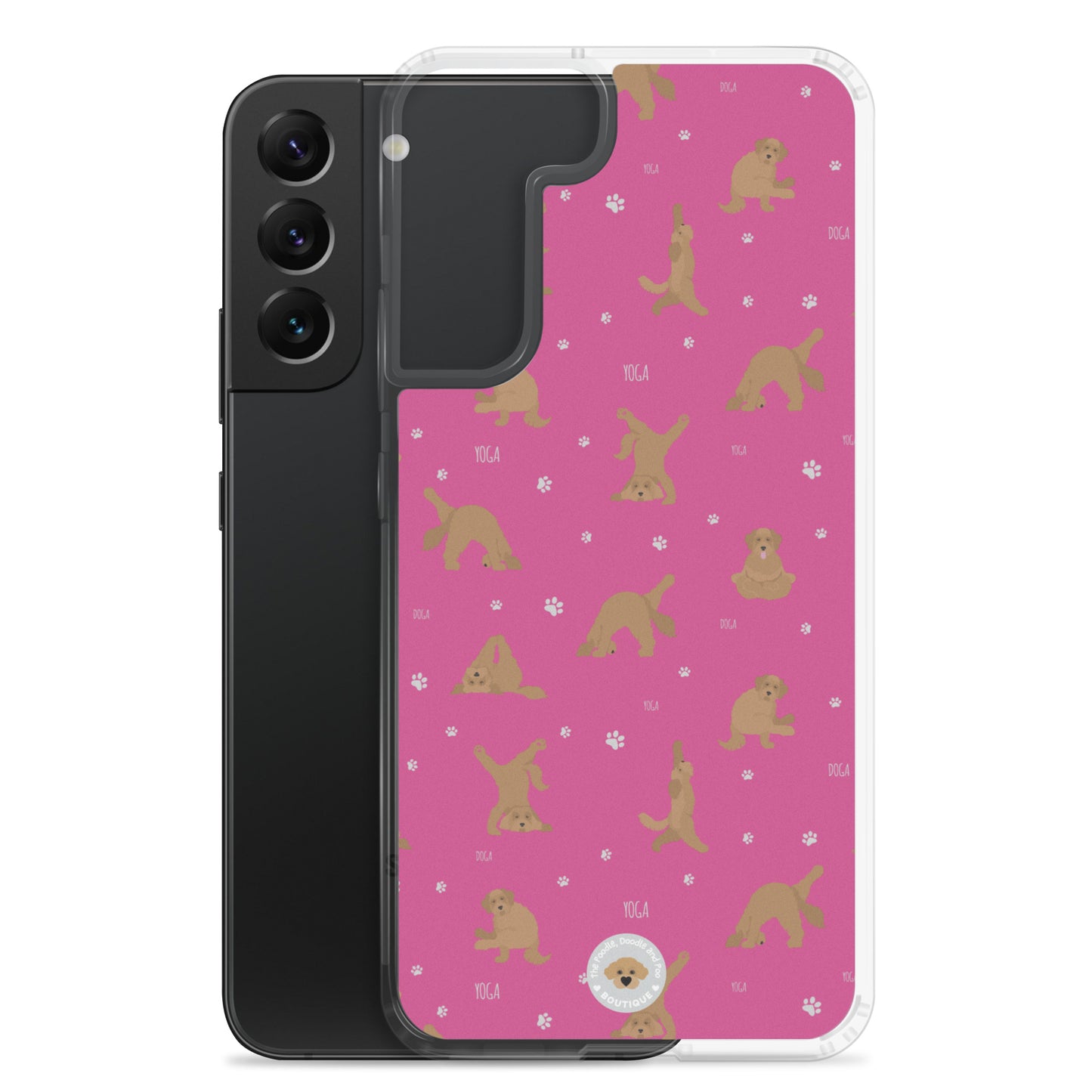 "Yoga Doodles" Clear Case for Samsung® - pink