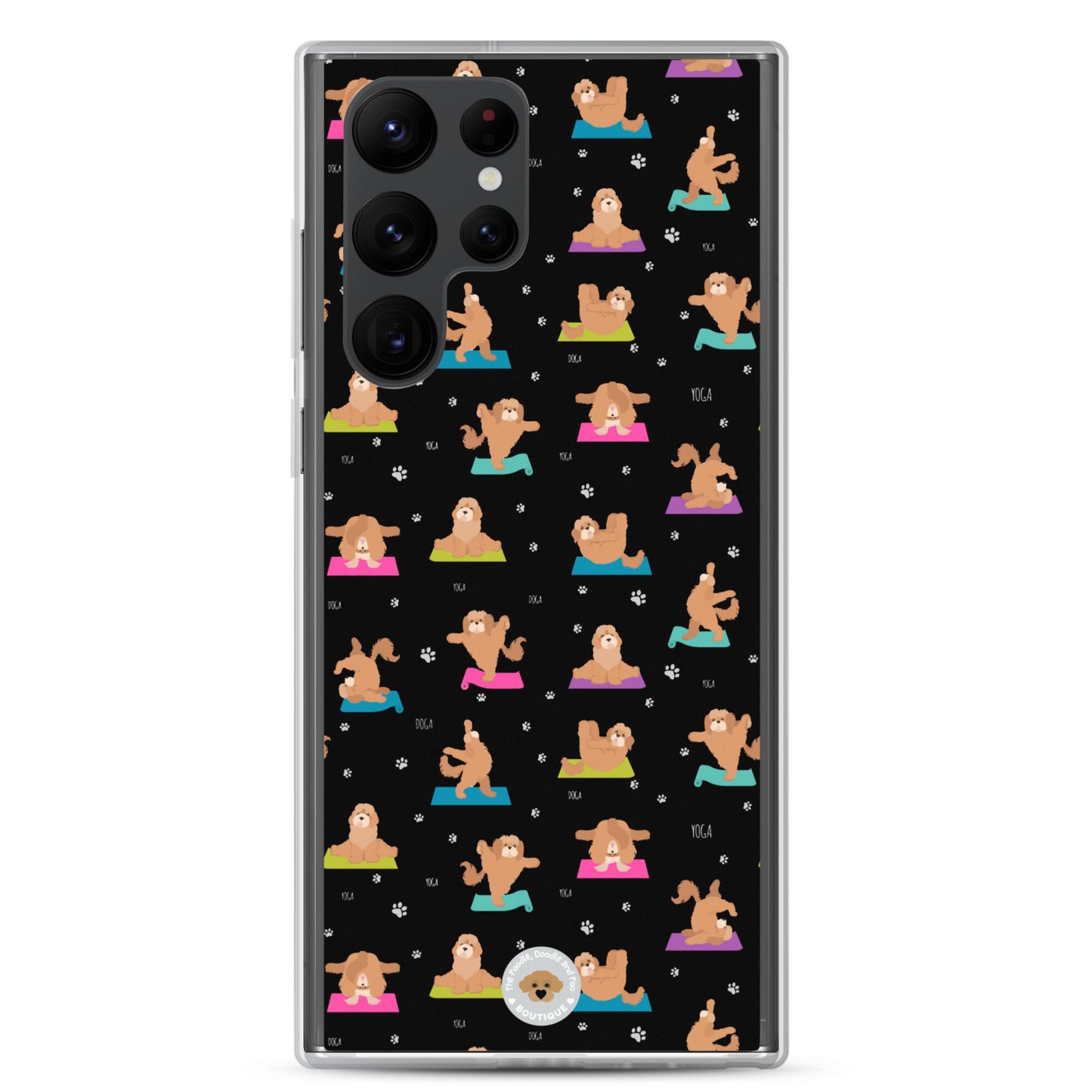 "Yoga Poos" Clear Case for Samsung® - multi-coloured in black