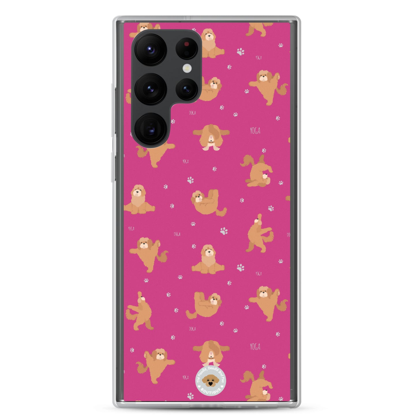 "Yoga Poos" Clear Case for Samsung® - pink