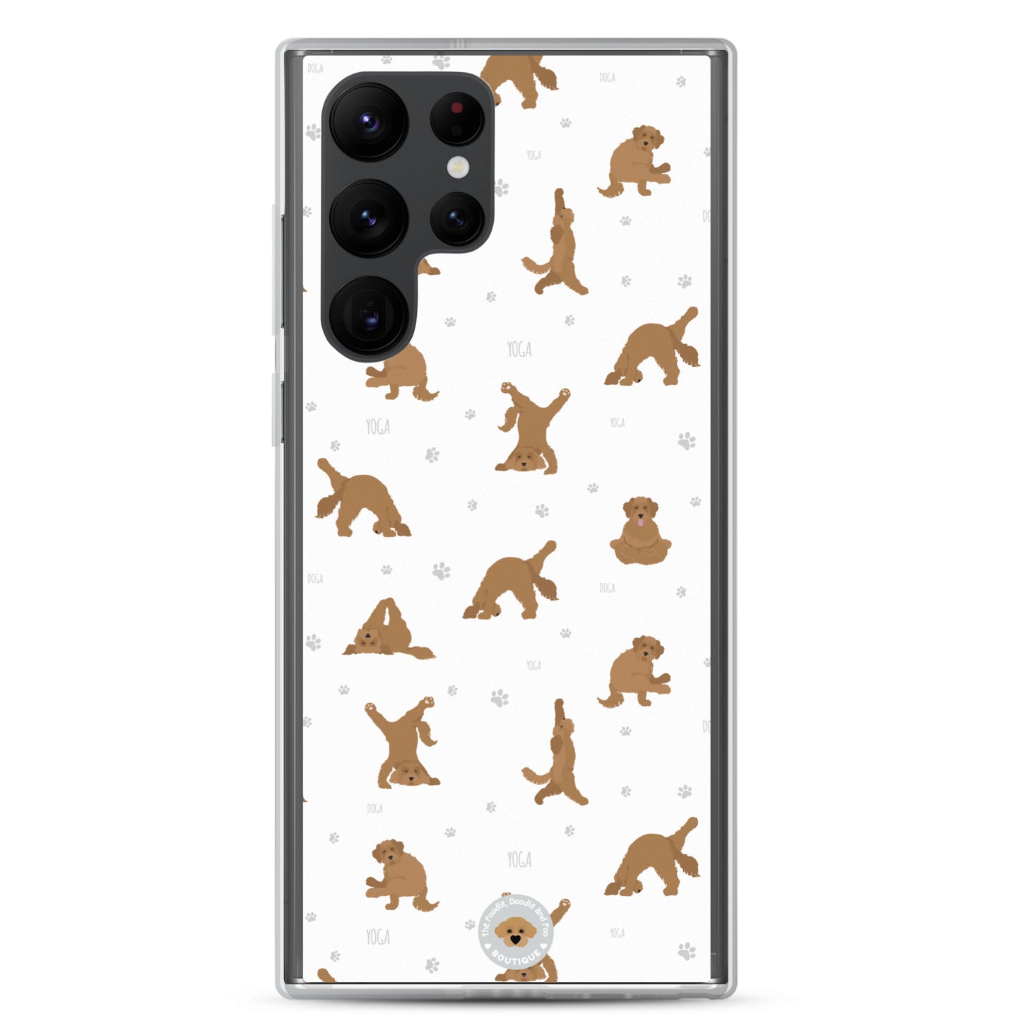 "Yoga Doodles" Clear Case for Samsung® - white